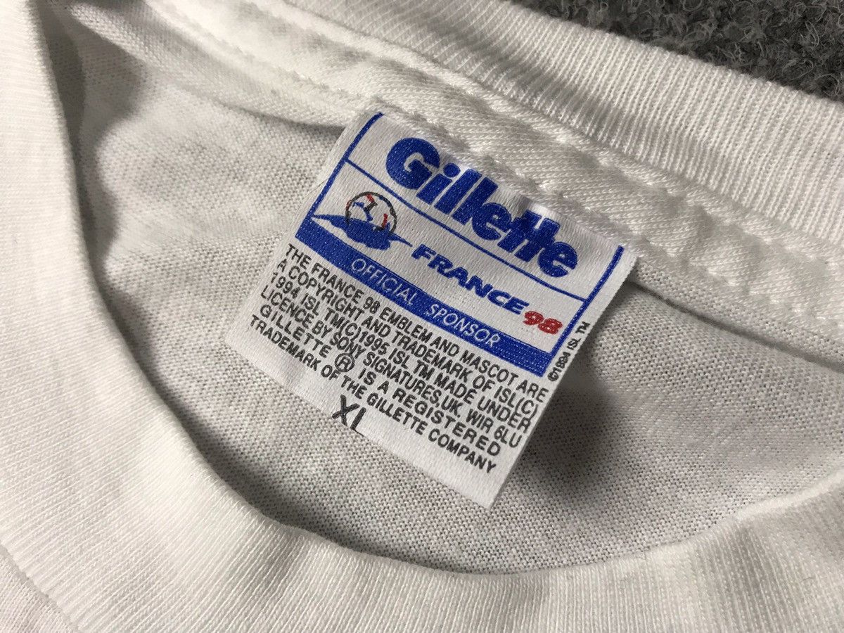 Vintage France 98 Gillette t-shirt Size US XL / EU 56 / 4 - 6 Thumbnail