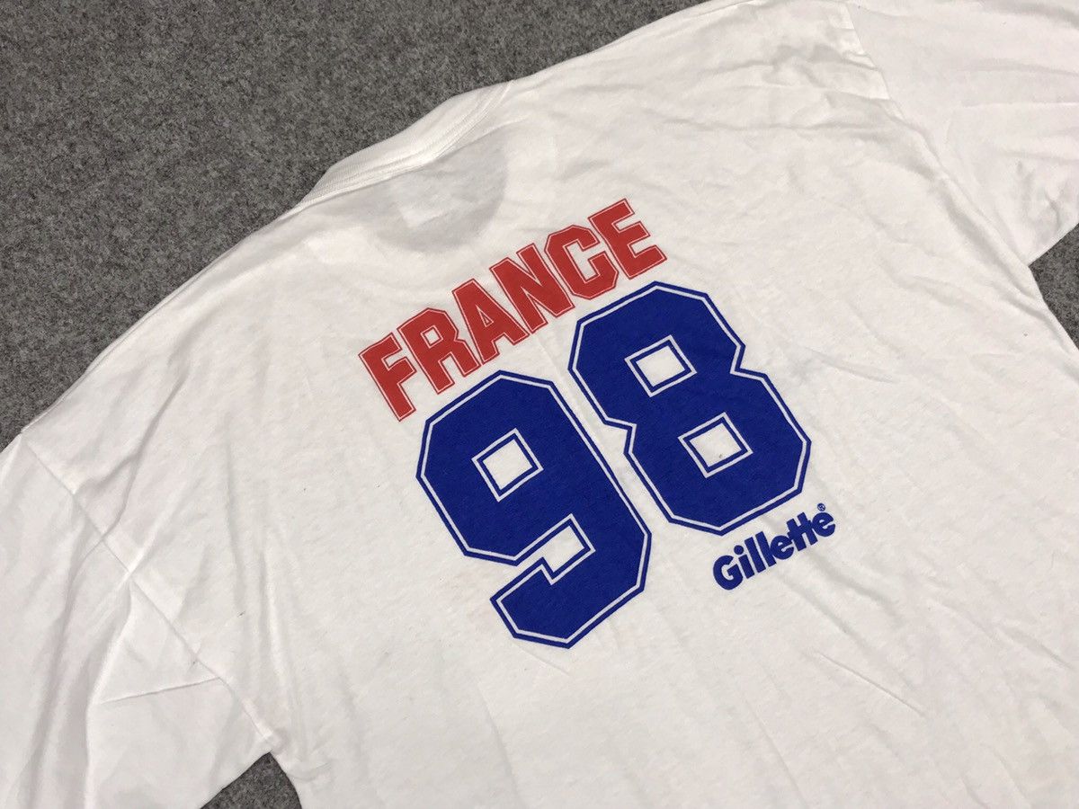 Vintage France 98 Gillette t-shirt Size US XL / EU 56 / 4 - 9 Thumbnail