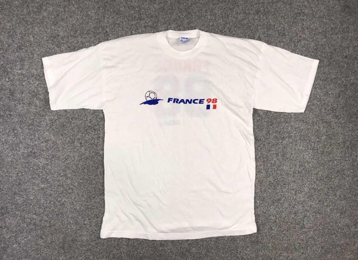 Vintage France 98 Gillette t-shirt Size US XL / EU 56 / 4 - 4 Thumbnail