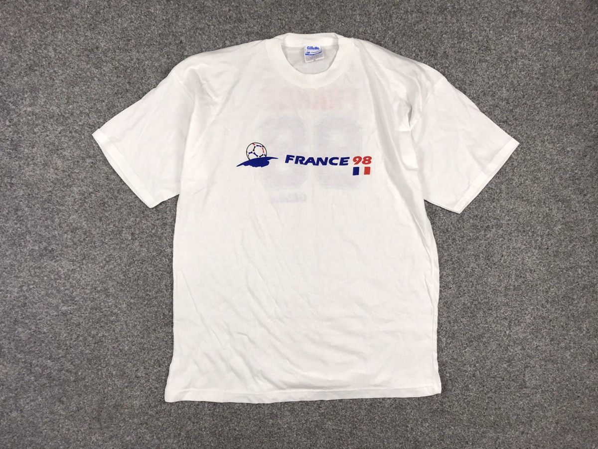 Vintage France 98 Gillette t-shirt Size US XL / EU 56 / 4 - 1 Thumbnail