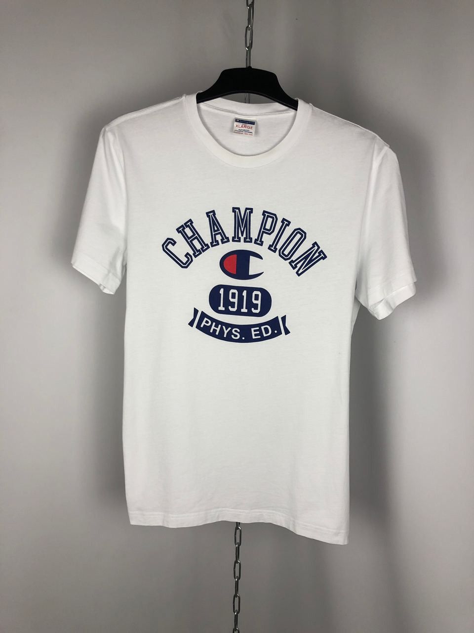 Champion Men’s Champion T-shirts white big logo size XL Size US XL / EU 56 / 4 - 1 Thumbnail