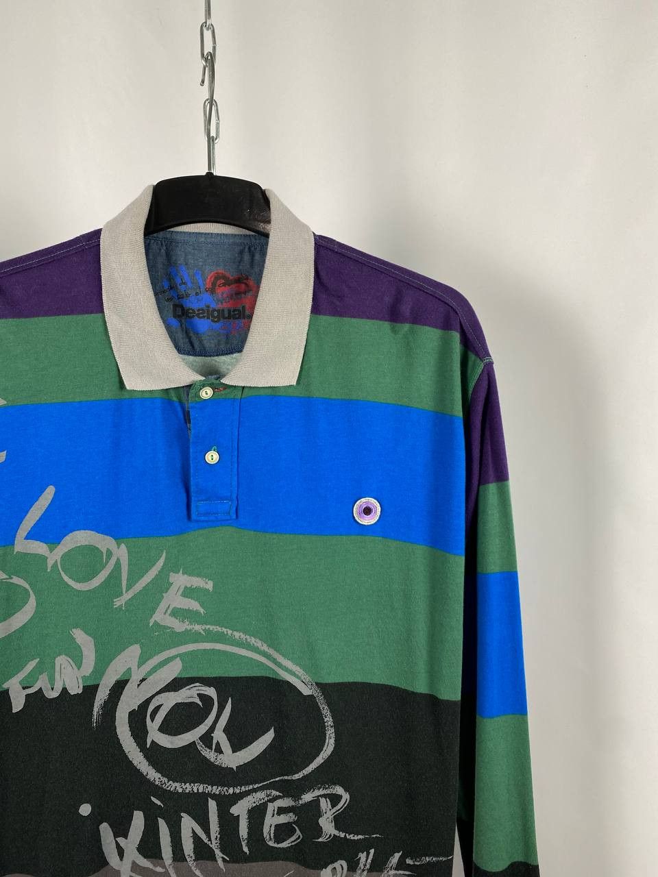 Desigual Desigual polo long sleeve multicolor size 3XL Size US XXL / EU 58 / 5 - 2 Thumbnail