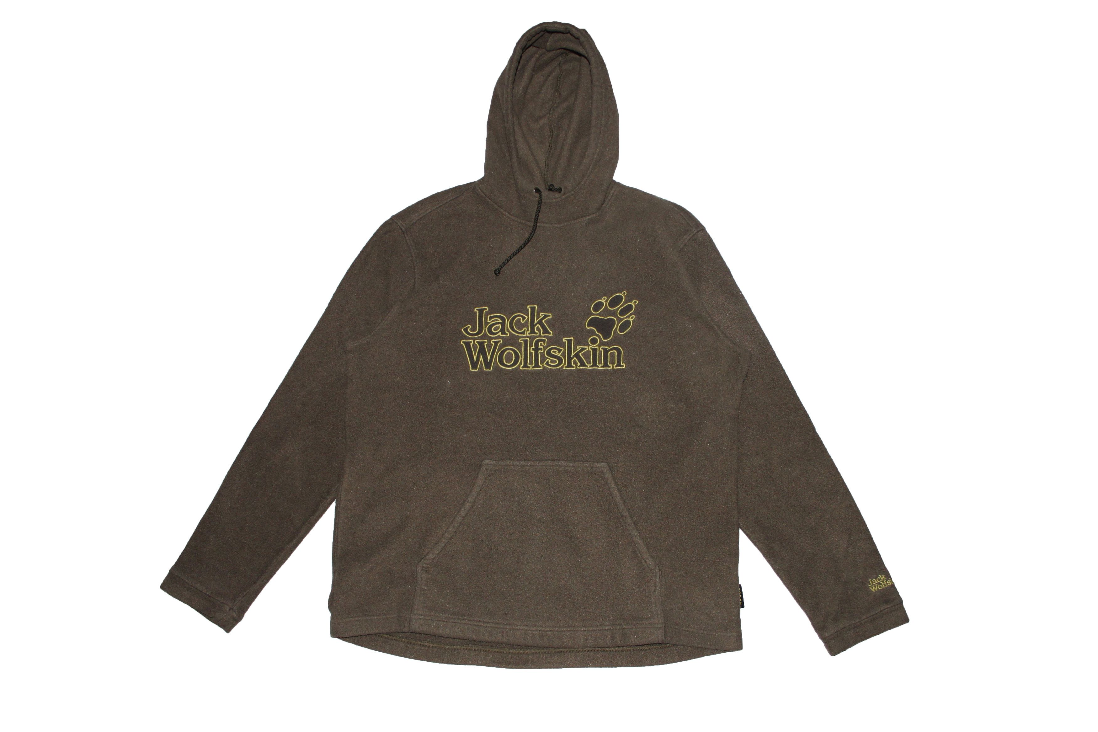 Jack Wolfskin × Vintage Rare ❗️Jack Wolfskin Hoodie Fleece big logo Size US XL / EU 56 / 4 - 1 Thumbnail
