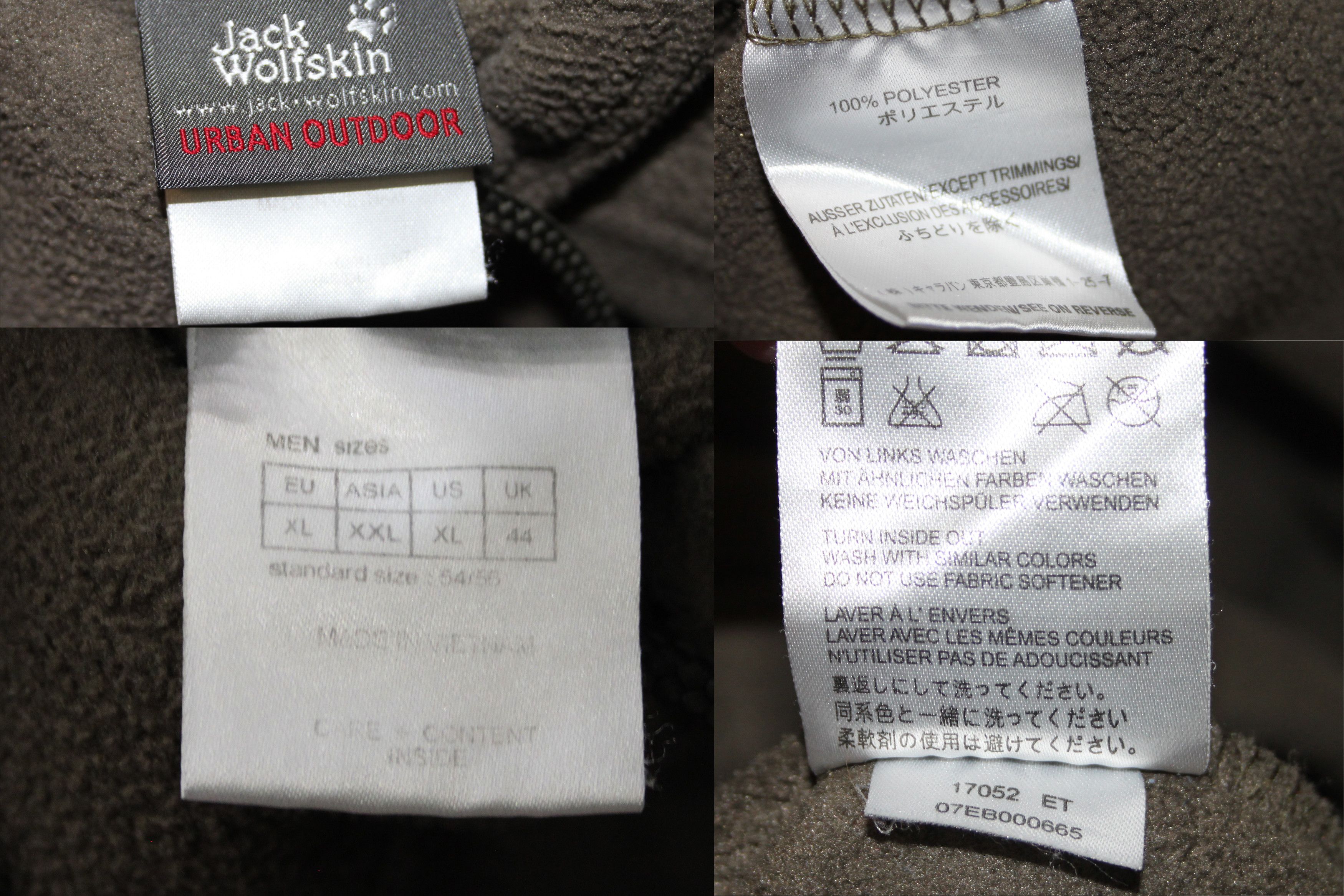 Jack Wolfskin × Vintage Rare ❗️Jack Wolfskin Hoodie Fleece big logo Size US XL / EU 56 / 4 - 5 Thumbnail