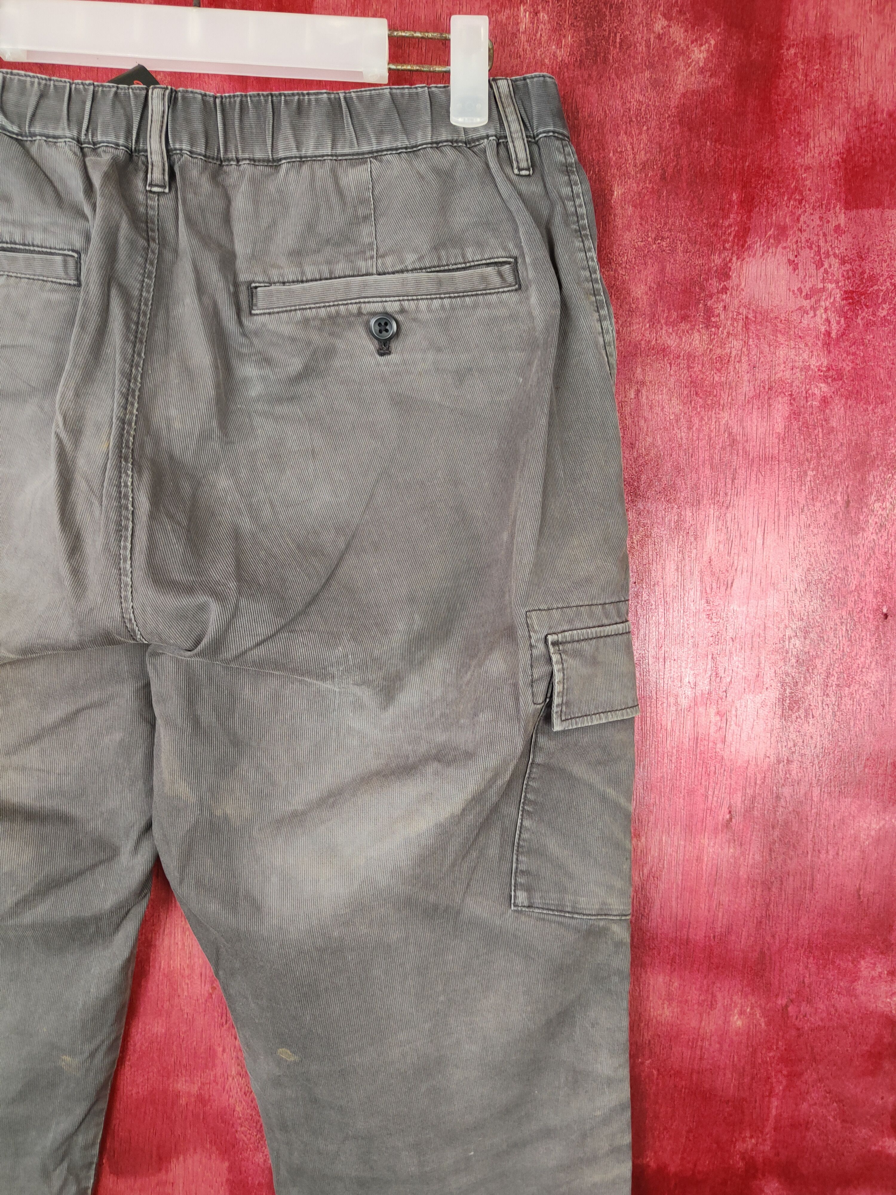 Japanese Brand Uniqlo faded Gray jogger Multi Pocket Cargo Pants #4916 Size US 30 / EU 46 - 11 Thumbnail