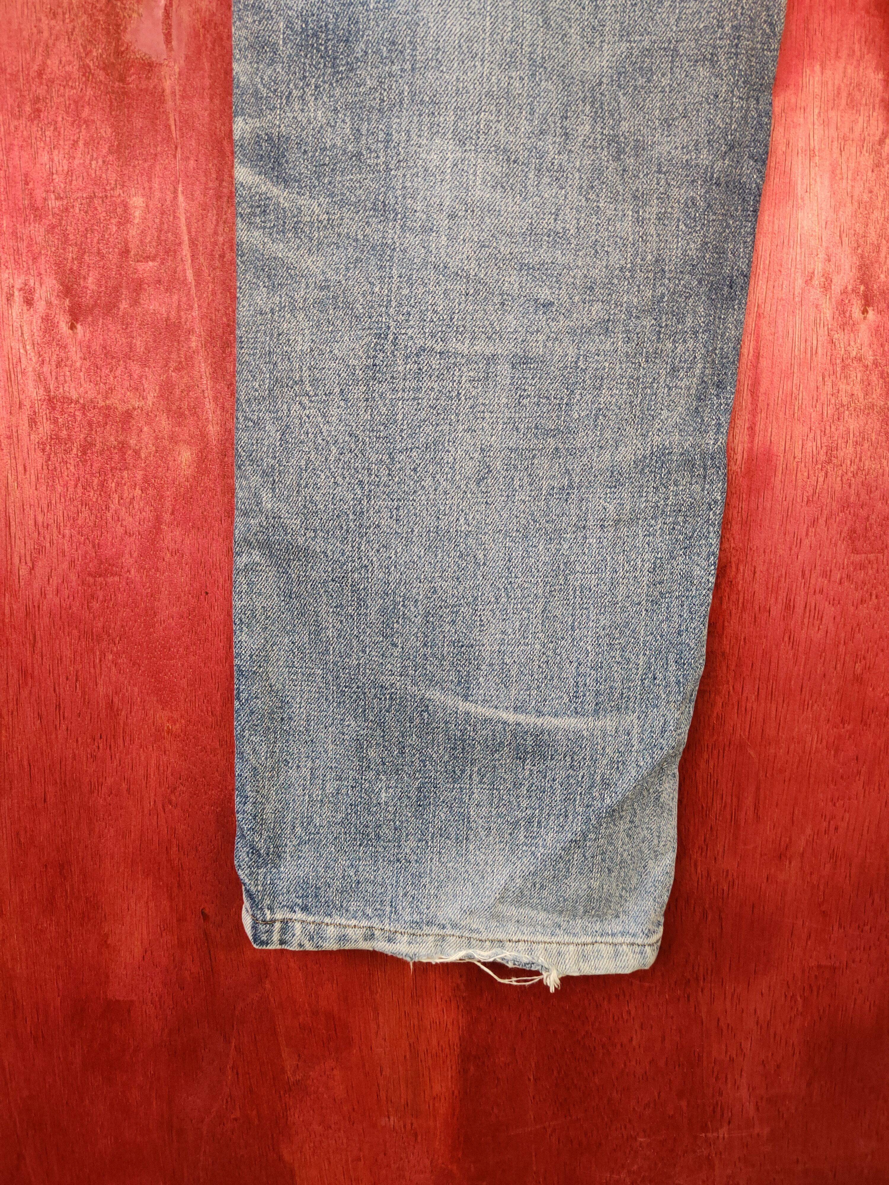 Levi's Levi Strauss & Co faded distressed Blue denim Jeans #4897 Size US 30 / EU 46 - 10 Thumbnail