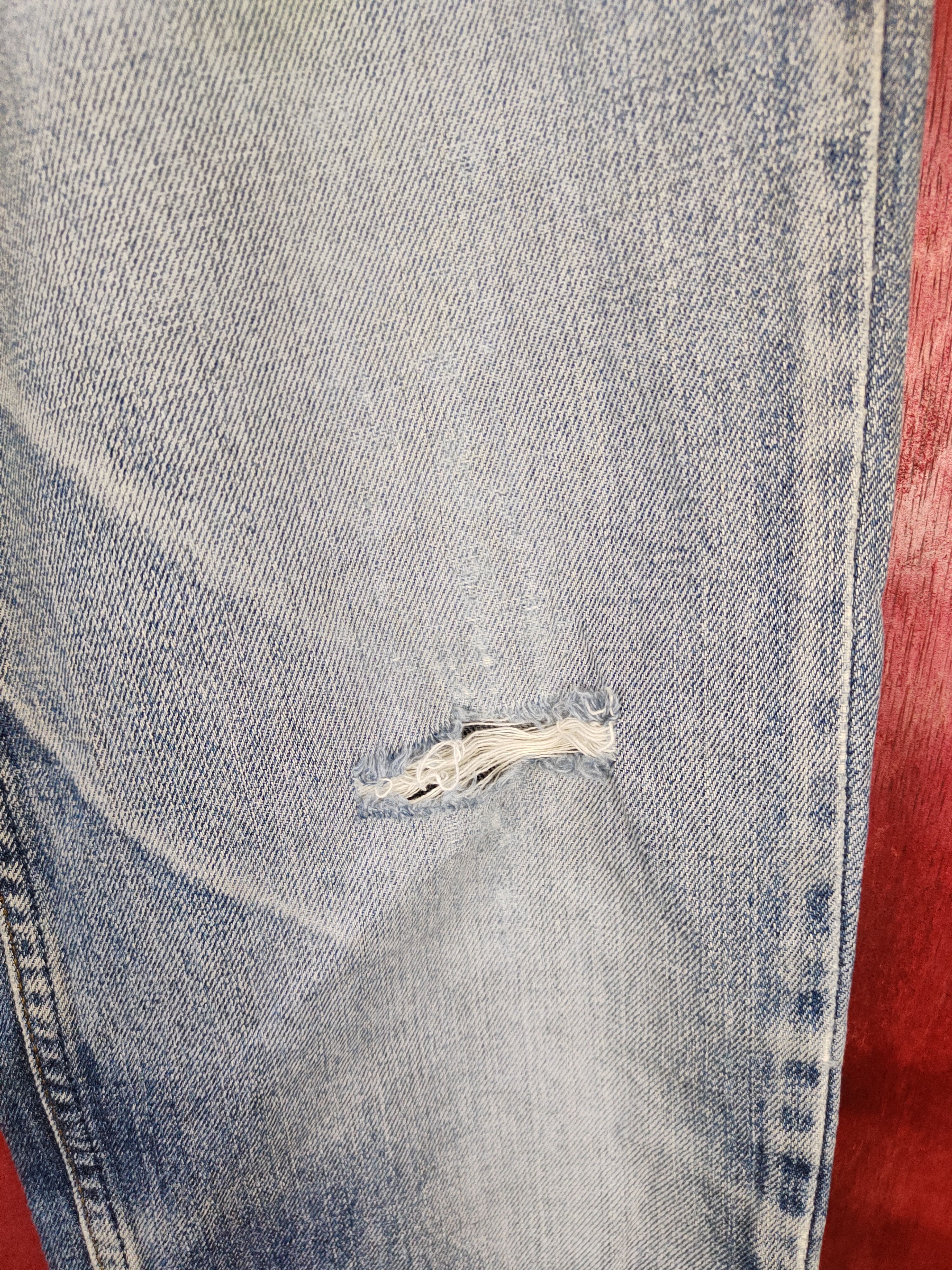 Levi's Levi Strauss & Co faded distressed Blue denim Jeans #4897 Size US 30 / EU 46 - 6 Thumbnail