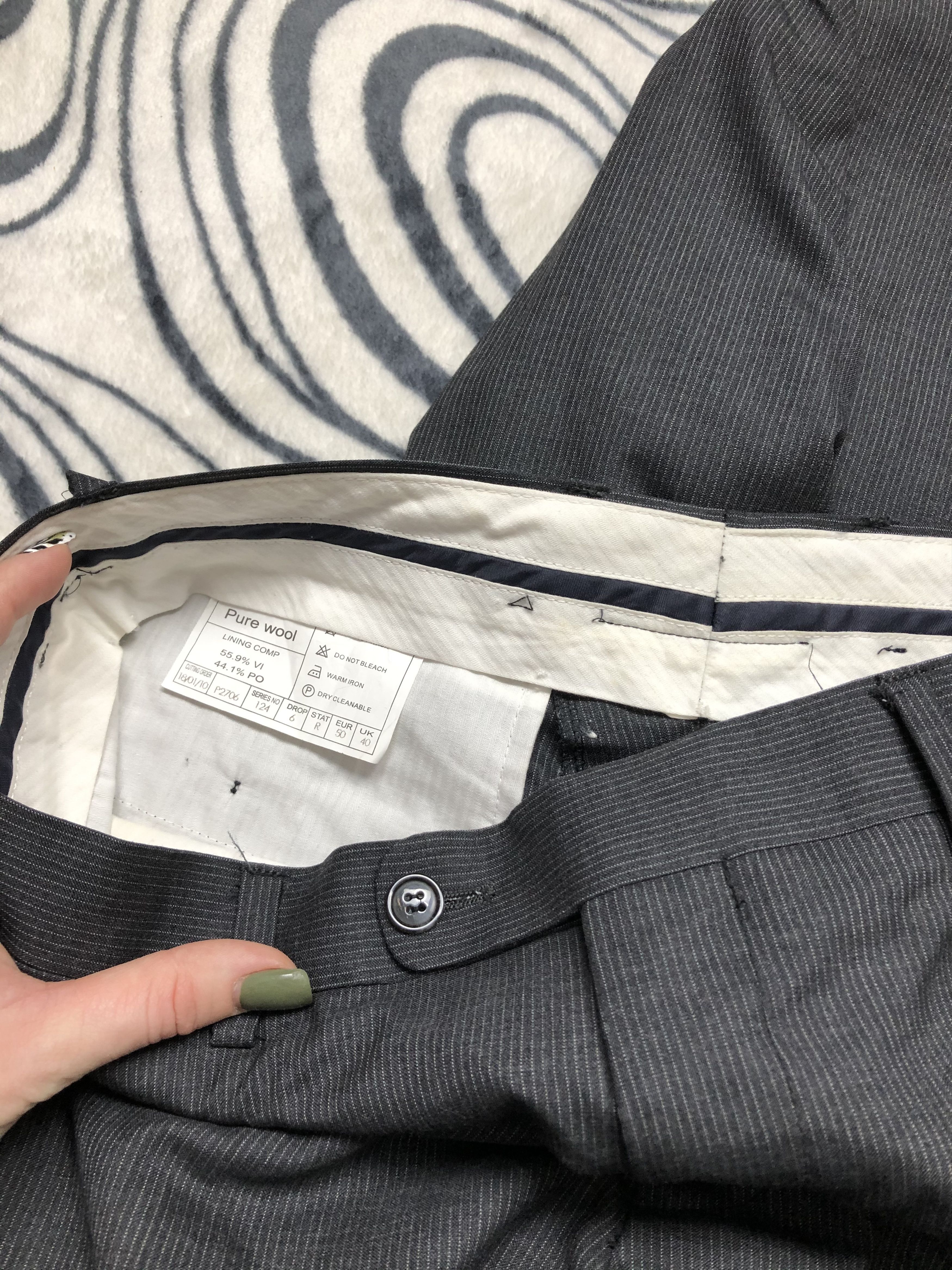 Suitsupply Suitsupply Mens Wool Suit Blazer + Pants Size 40R - 6 Thumbnail