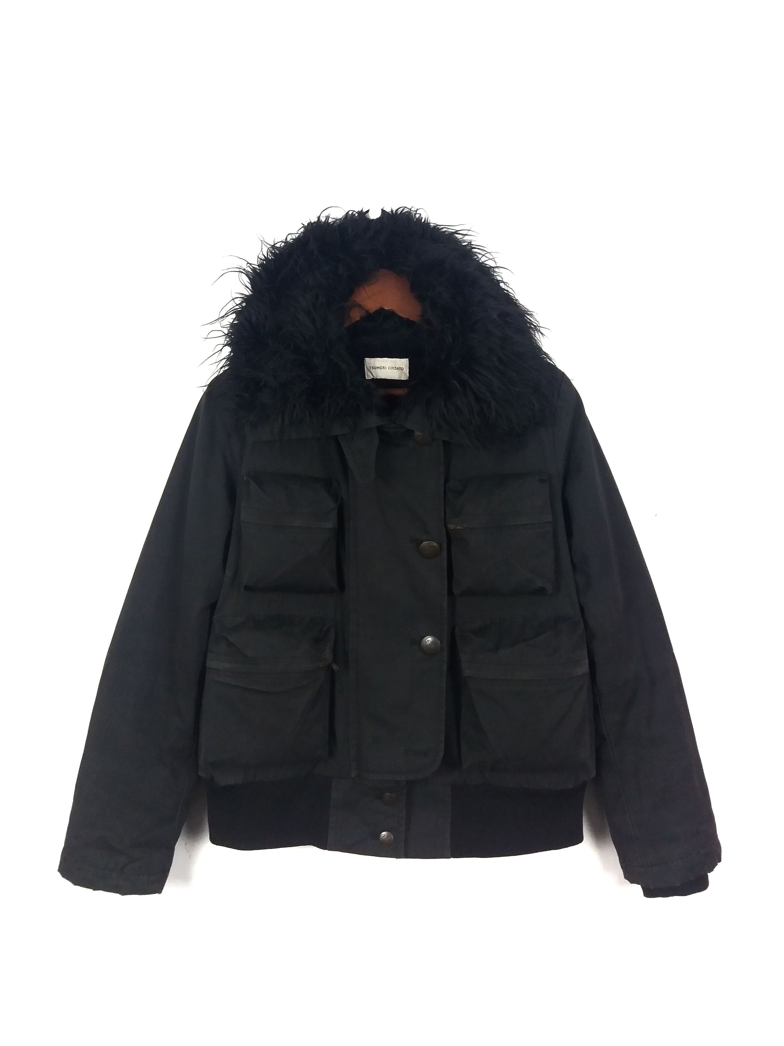 ASTRO FUR BOMBER JACKET BLACK