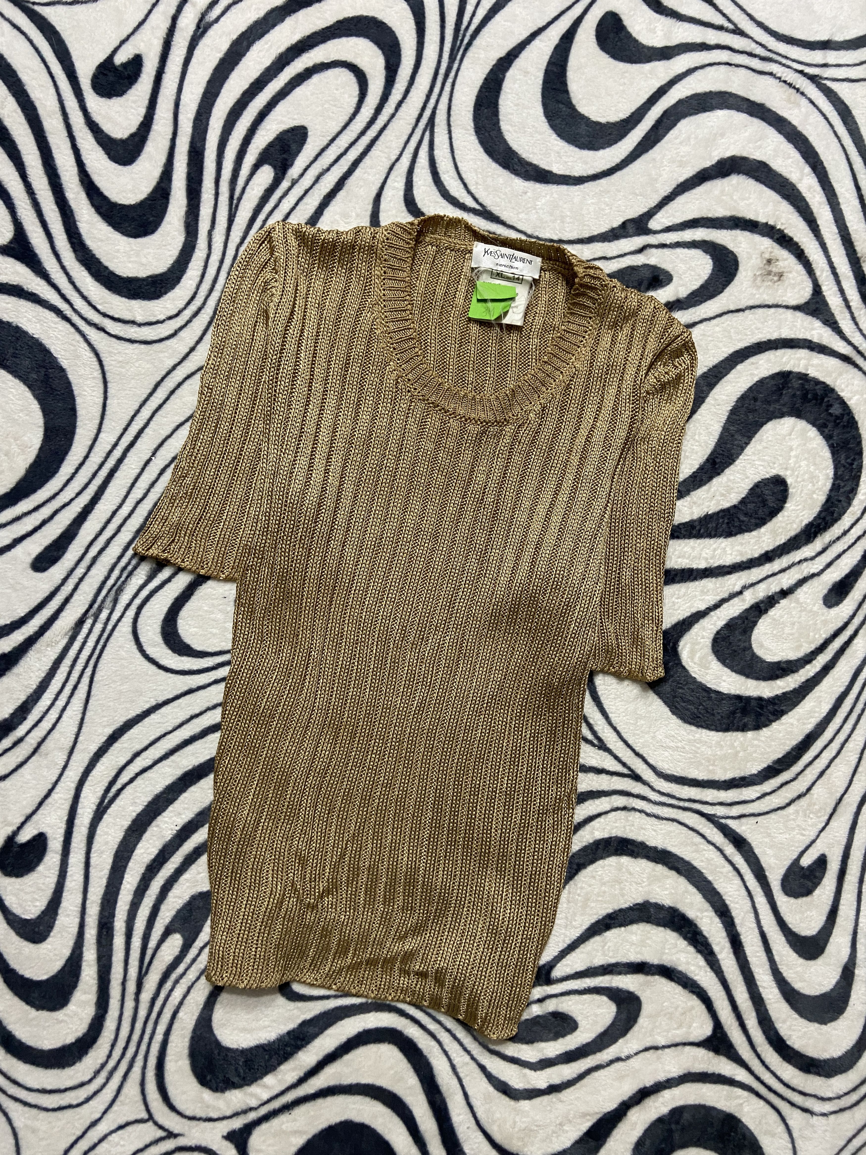 Yves Saint Laurent Yves Saint Laurent YSL Vintage Womens T-Shirt Size L / US 10 / IT 46 - 1 Thumbnail