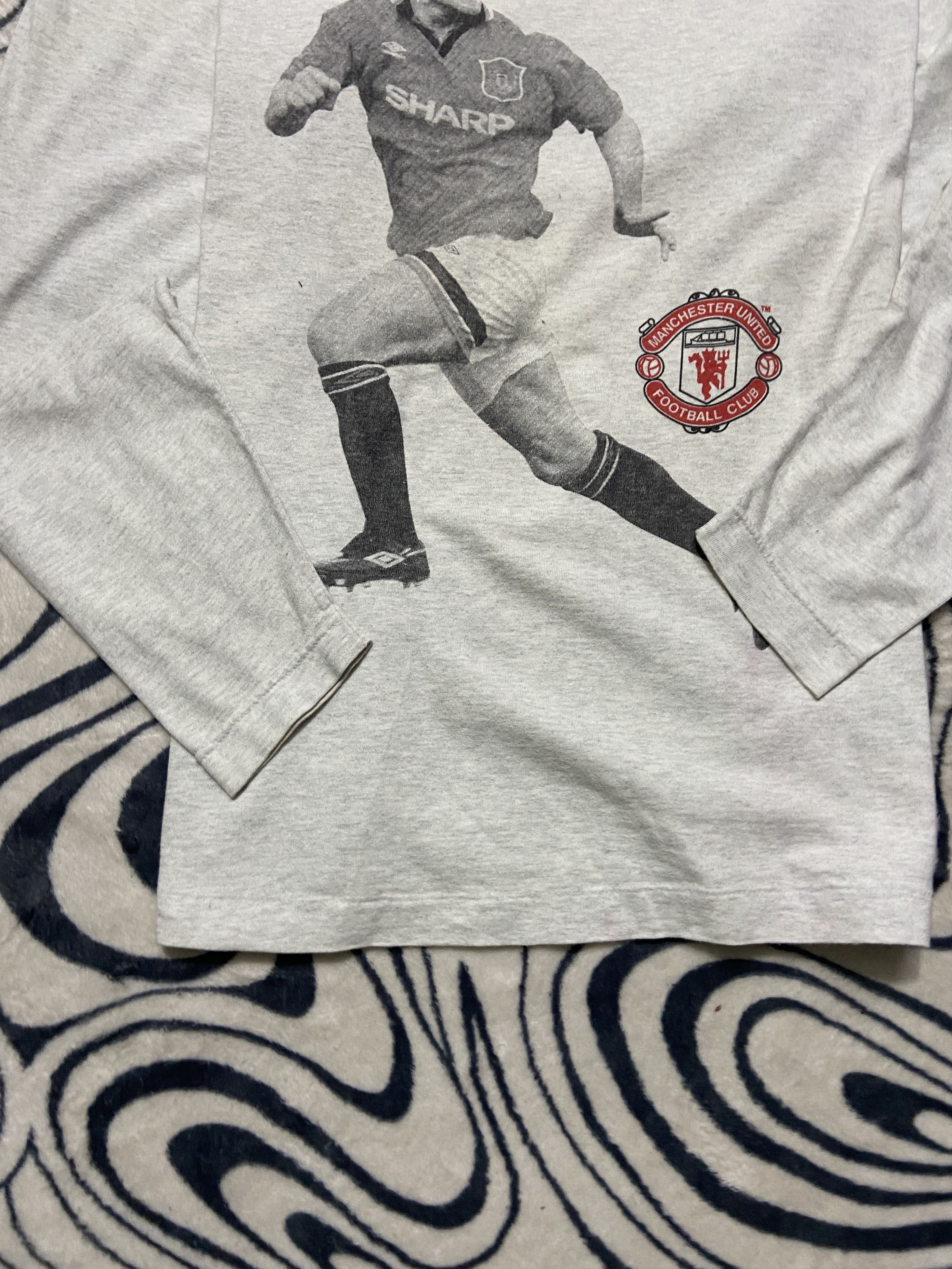 Vintage Vintage Manchester United Long Sleeve T-Shirt Size US XL / EU 56 / 4 - 3 Thumbnail