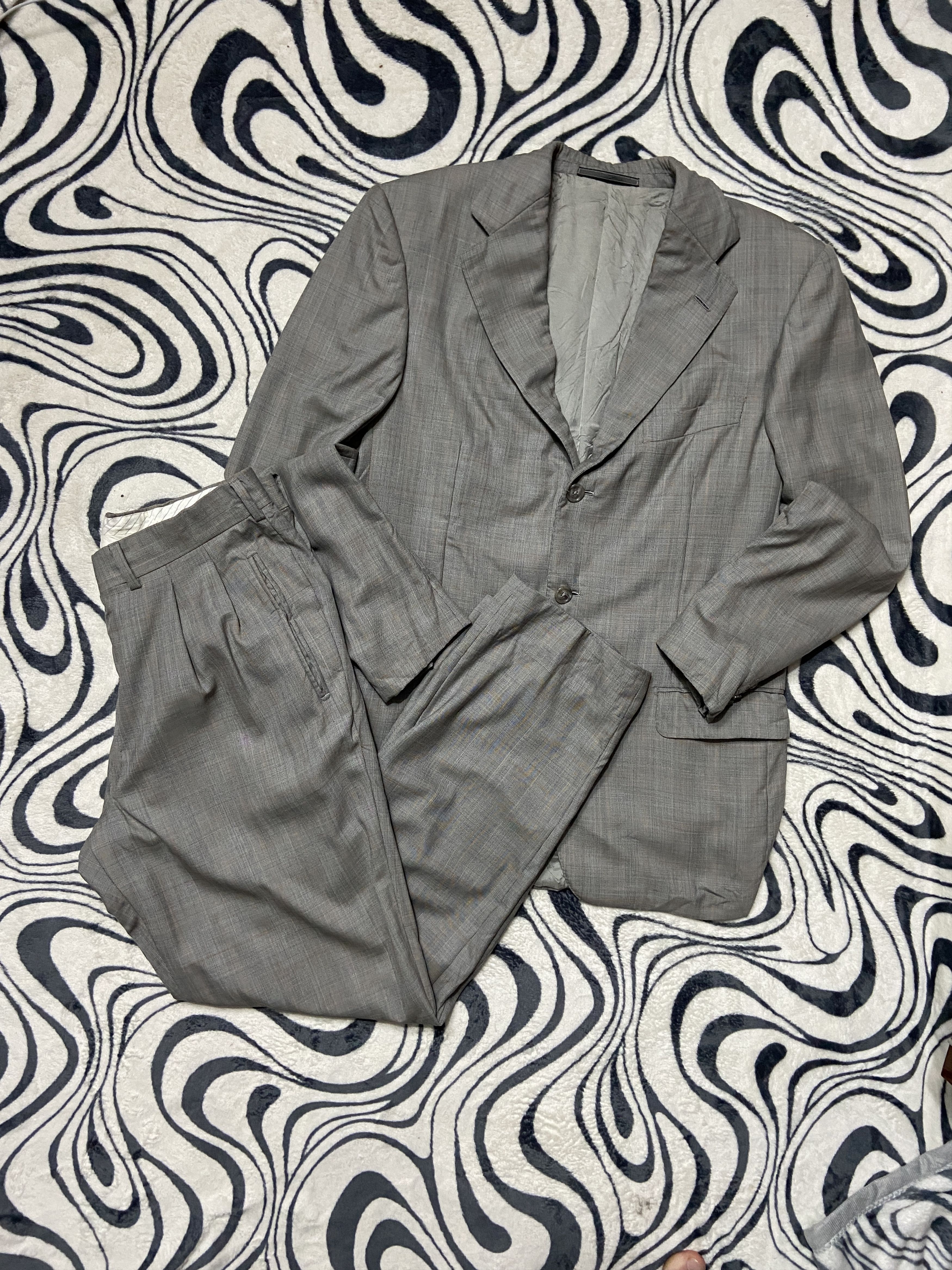 Ermenegildo Zegna Ermenegildo Zegna Lana Wool Suit Blazer + Pants Size 40R - 1 Thumbnail