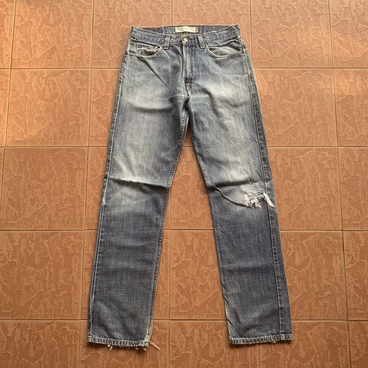 Levi's × Levi's Vintage Clothing LEVI’S 505 JEANS LEVIS 30x33 EARTHTONE DISTRESSED DENIM PANT Size US 30 / EU 46 - 1 Thumbnail