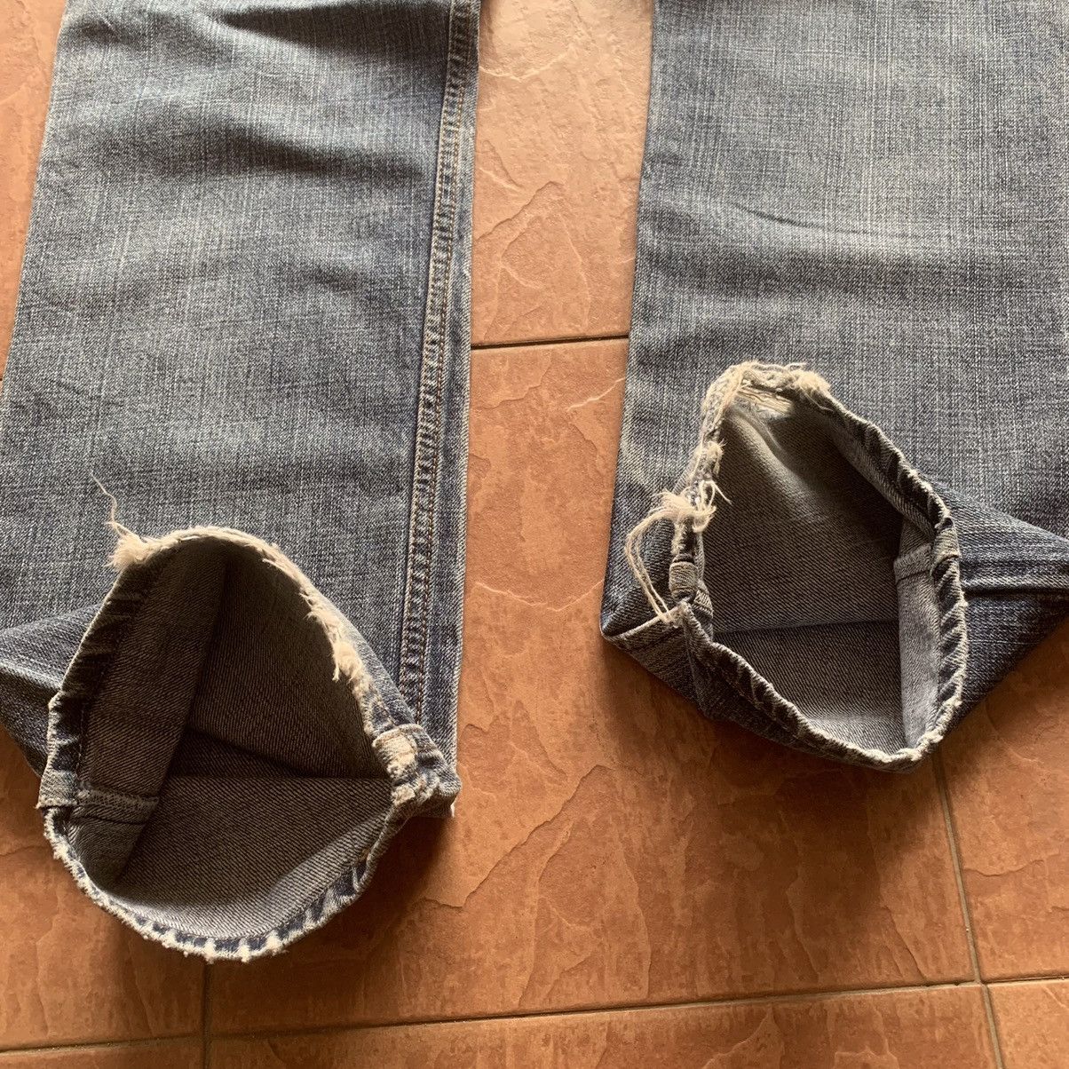 Levi's × Levi's Vintage Clothing LEVI’S 505 JEANS LEVIS 30x33 EARTHTONE DISTRESSED DENIM PANT Size US 30 / EU 46 - 13 Thumbnail