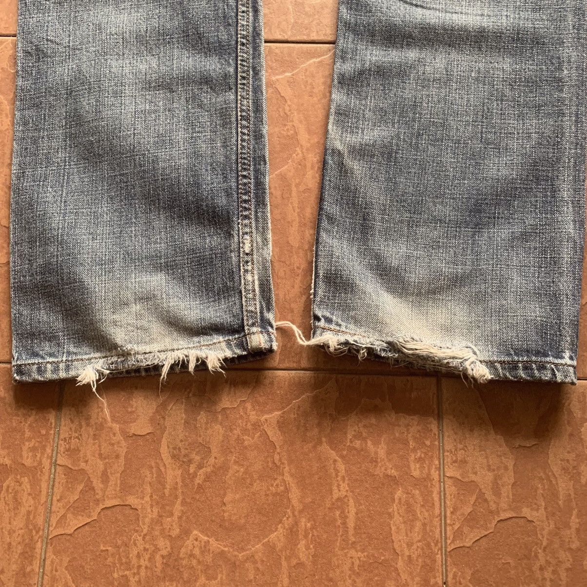Levi's × Levi's Vintage Clothing LEVI’S 505 JEANS LEVIS 30x33 EARTHTONE DISTRESSED DENIM PANT Size US 30 / EU 46 - 14 Thumbnail