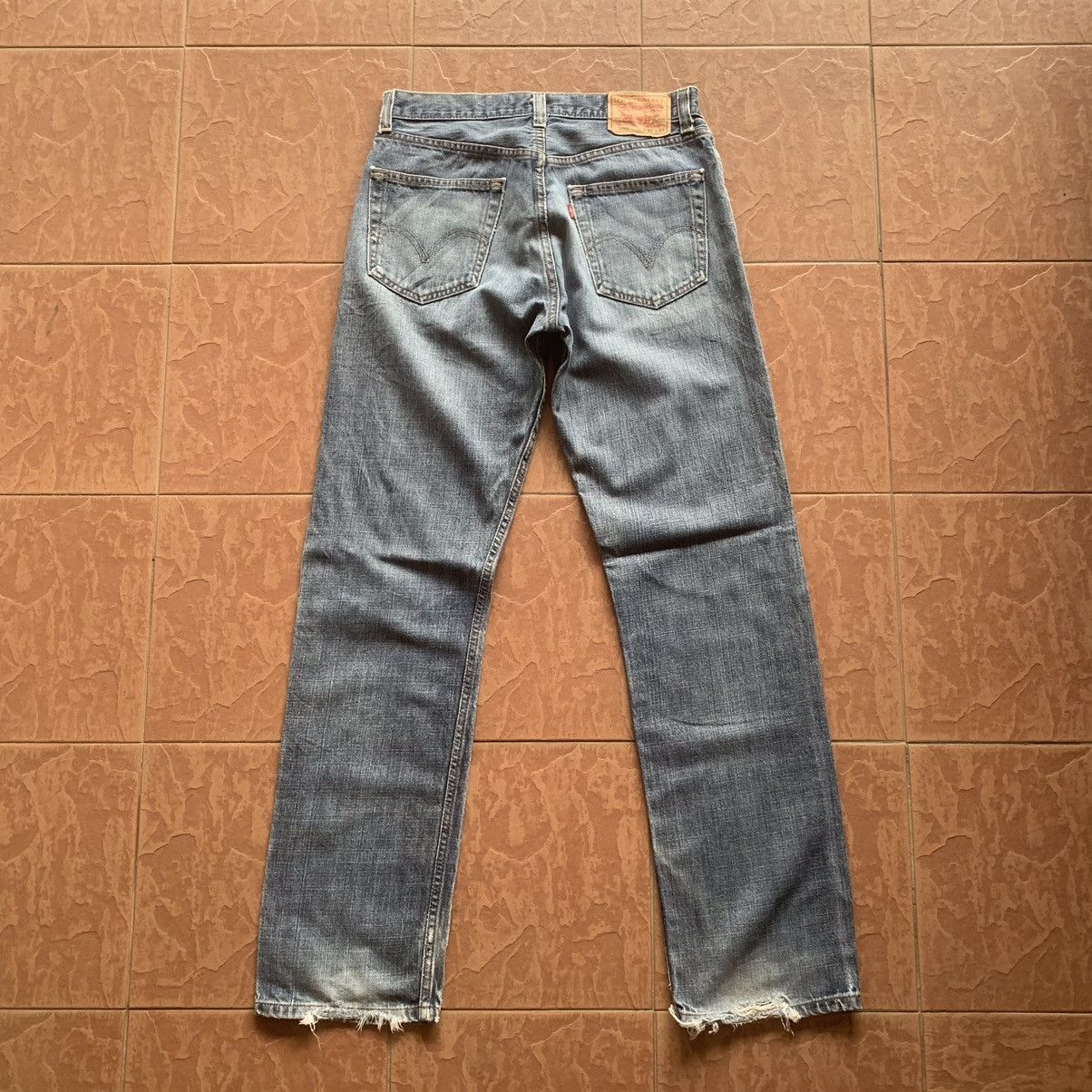 Levi's × Levi's Vintage Clothing LEVI’S 505 JEANS LEVIS 30x33 EARTHTONE DISTRESSED DENIM PANT Size US 30 / EU 46 - 9 Thumbnail