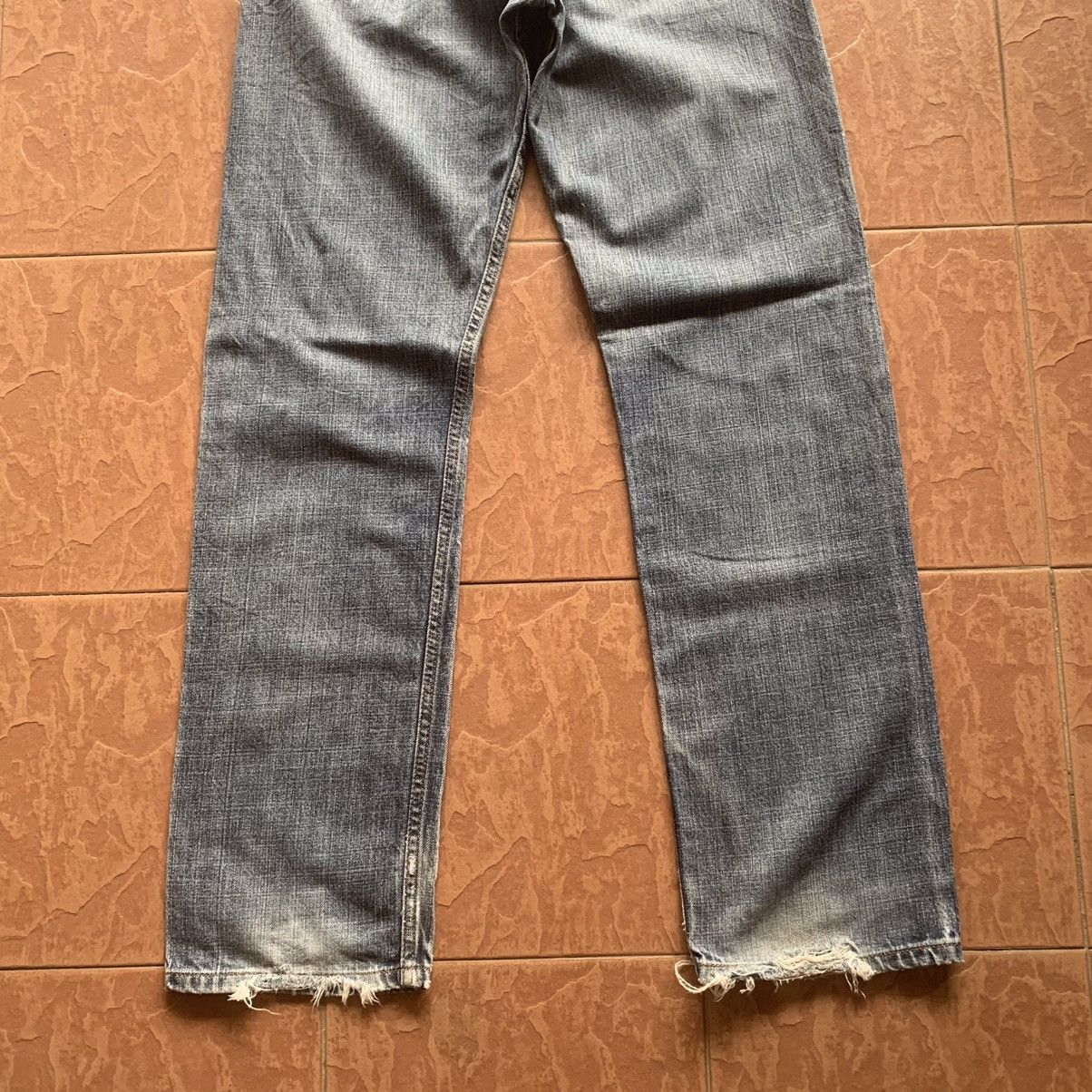 Levi's × Levi's Vintage Clothing LEVI’S 505 JEANS LEVIS 30x33 EARTHTONE DISTRESSED DENIM PANT Size US 30 / EU 46 - 12 Thumbnail