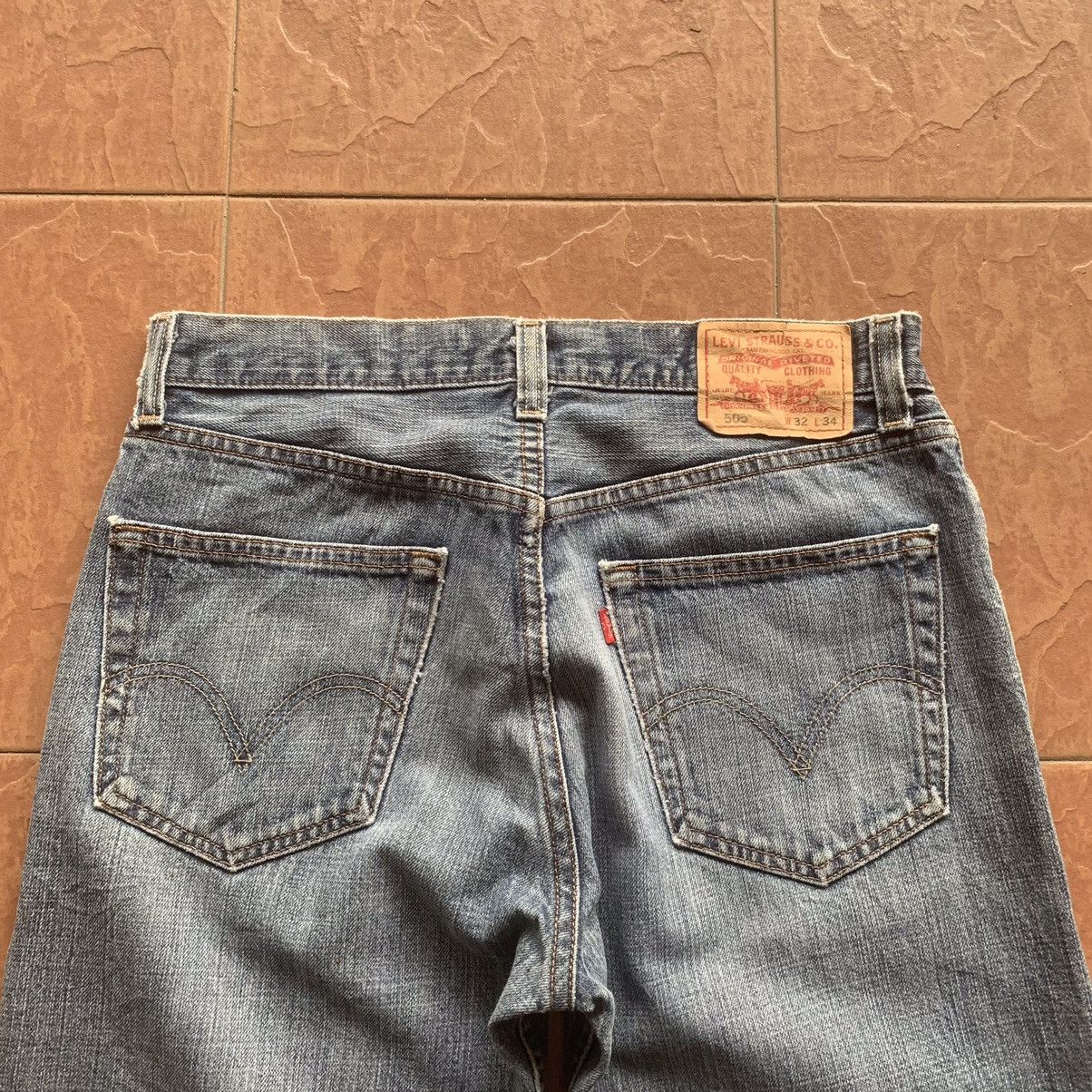 Levi's × Levi's Vintage Clothing LEVI’S 505 JEANS LEVIS 30x33 EARTHTONE DISTRESSED DENIM PANT Size US 30 / EU 46 - 10 Thumbnail