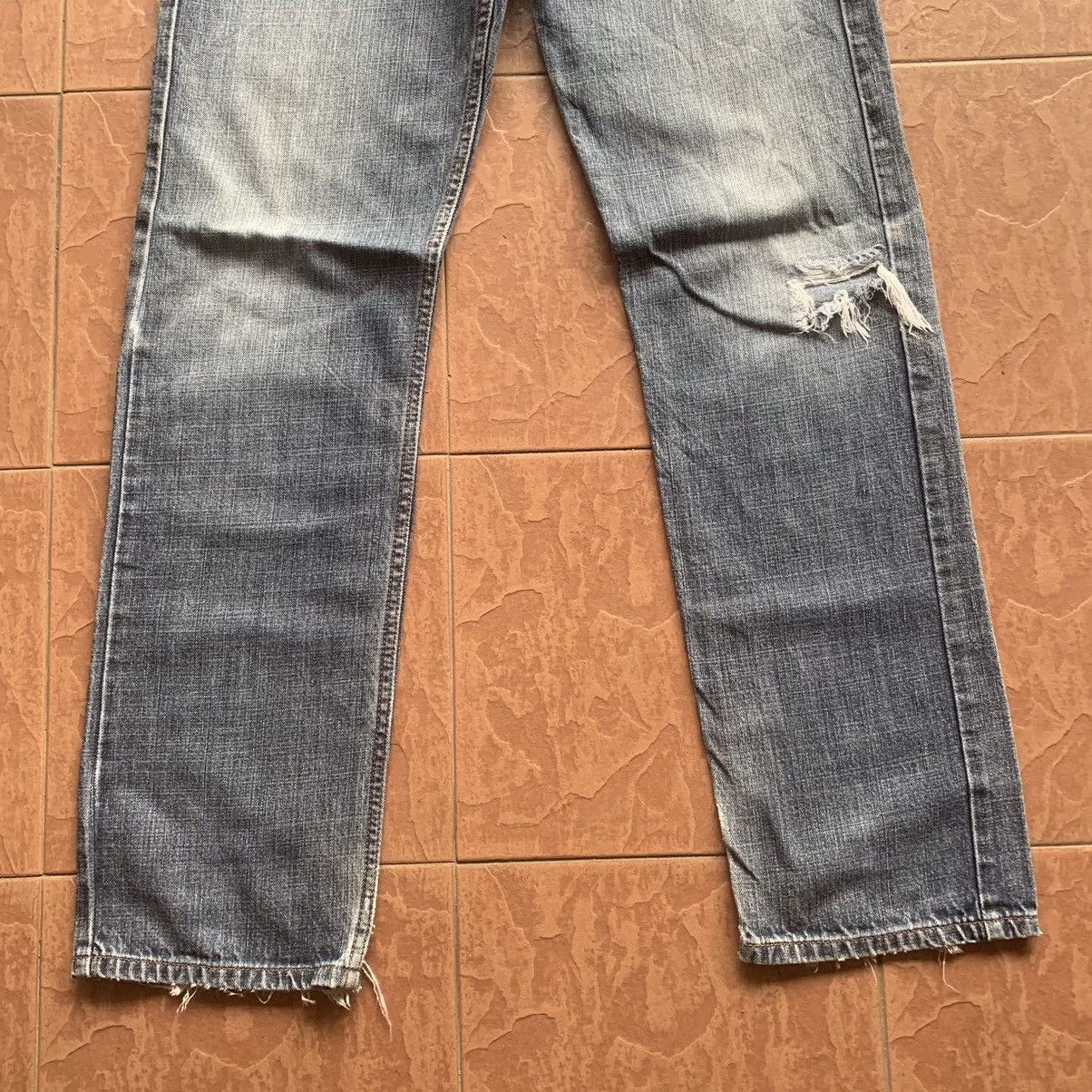 Levi's × Levi's Vintage Clothing LEVI’S 505 JEANS LEVIS 30x33 EARTHTONE DISTRESSED DENIM PANT Size US 30 / EU 46 - 3 Thumbnail