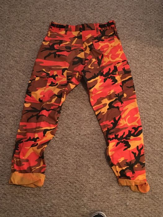 Military Orange Military Camo Pants | Grailed