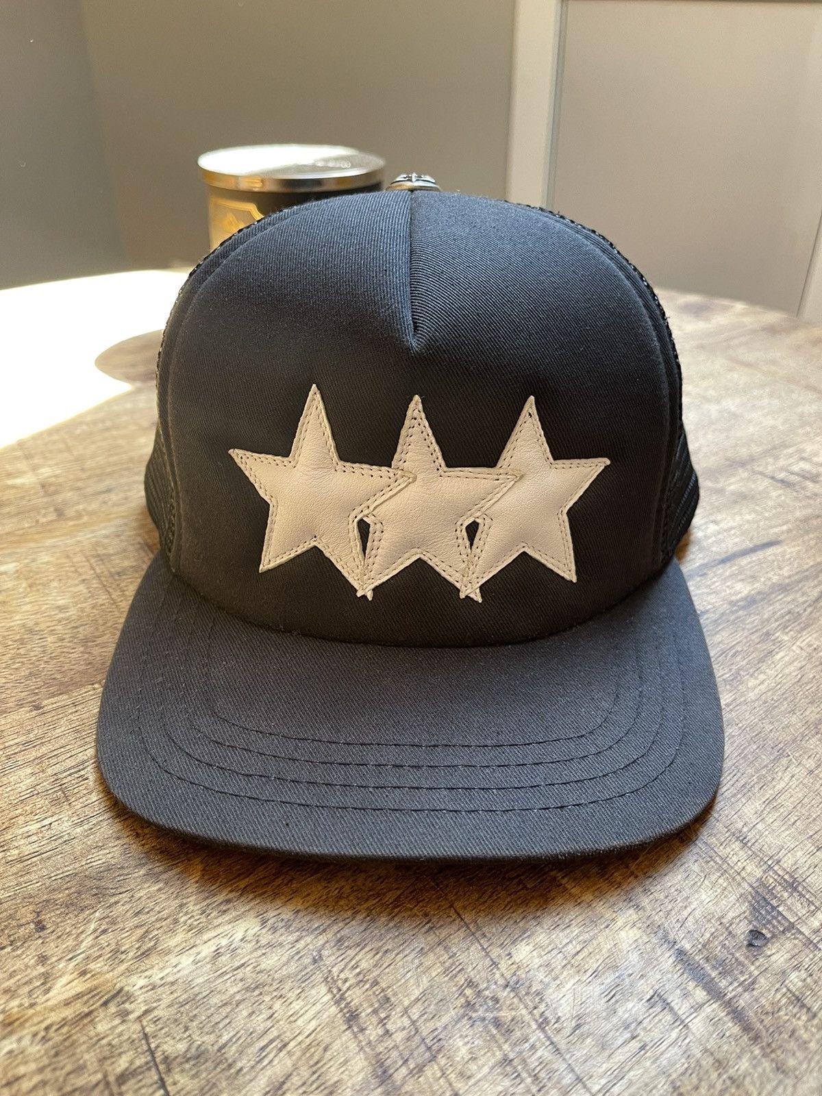 Chrome Hearts Chrome hearts 3 star trucker hat | Grailed