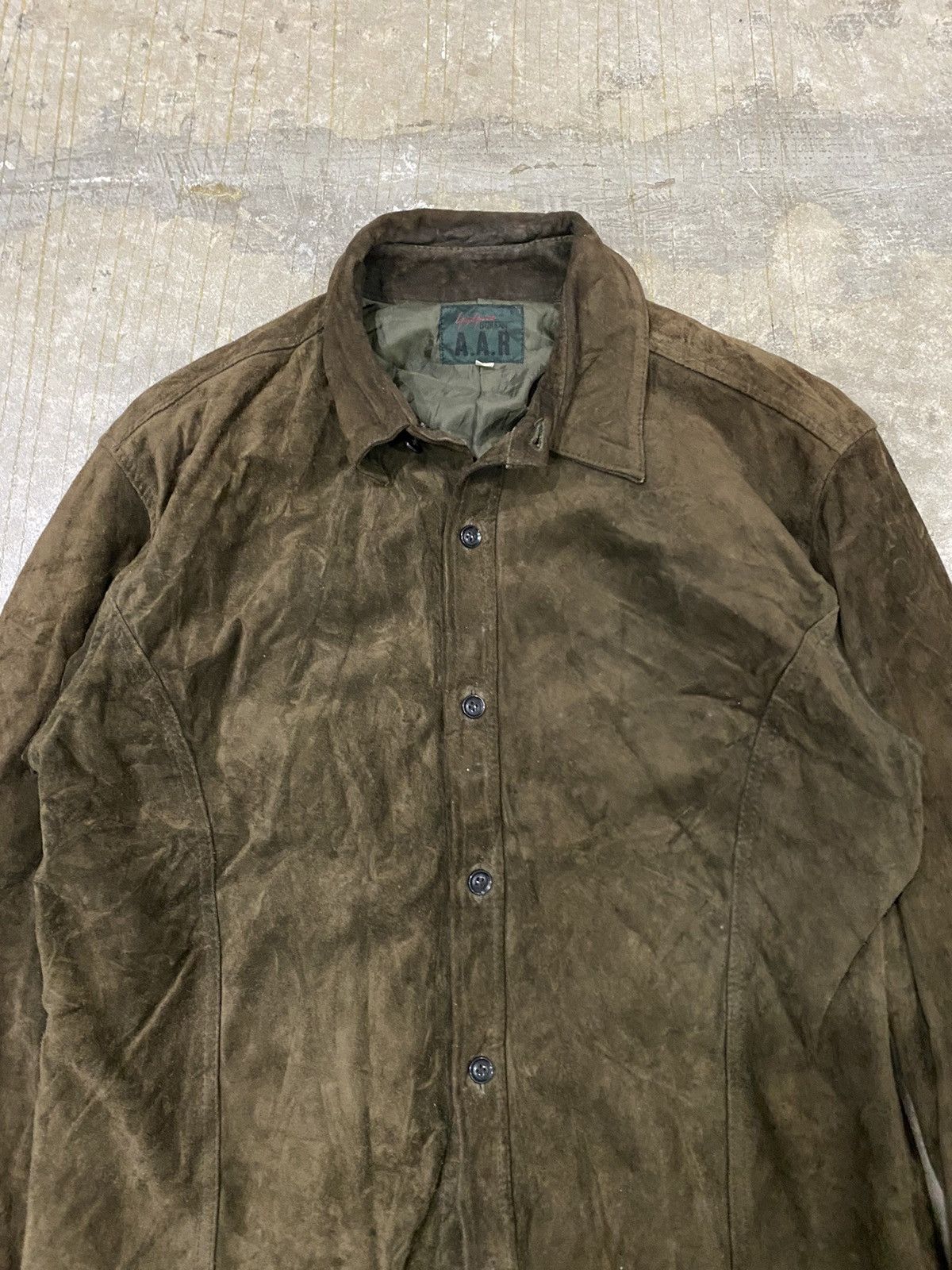 Yohji Yamamoto Vtg Yohji Suede leather button up jacket Size US M / EU 48-50 / 2 - 3 Thumbnail