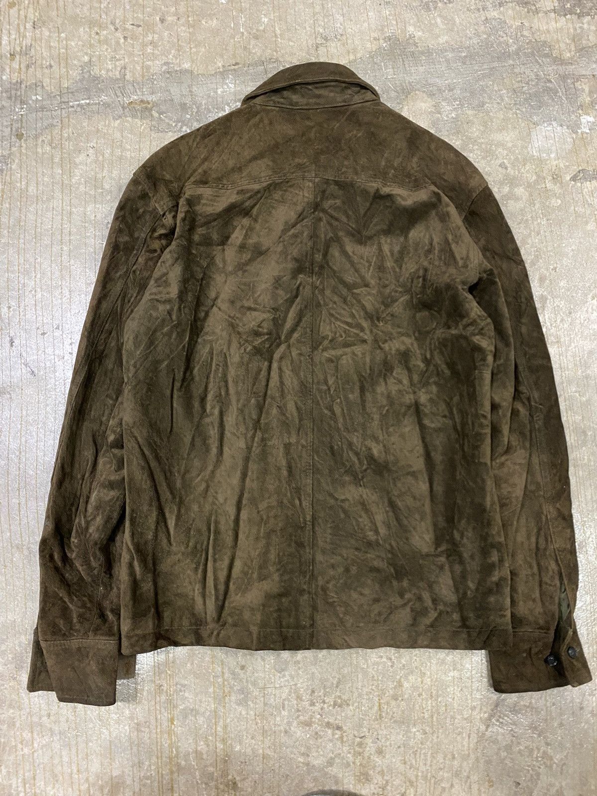 Yohji Yamamoto Vtg Yohji Suede leather button up jacket Size US M / EU 48-50 / 2 - 8 Thumbnail