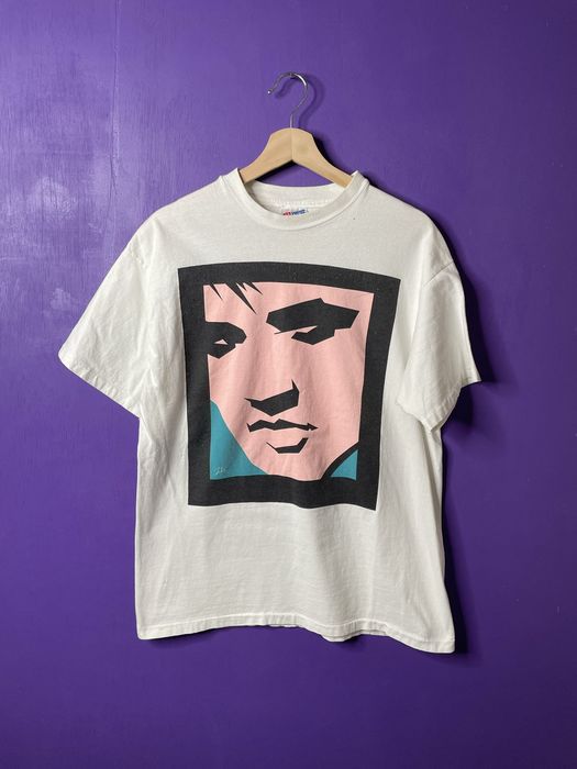 Vintage Vintage Elvis Presley Face Art T Shirt Grailed