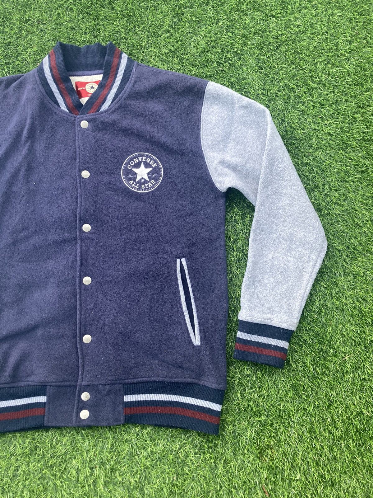 Converse CONVERSE FLEECE VARSITY JACKET Size US M / EU 48-50 / 2 - 4 Thumbnail