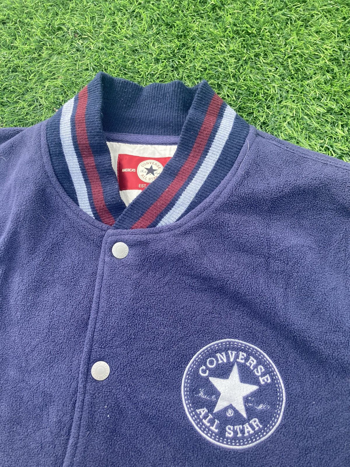 Converse CONVERSE FLEECE VARSITY JACKET Size US M / EU 48-50 / 2 - 5 Thumbnail