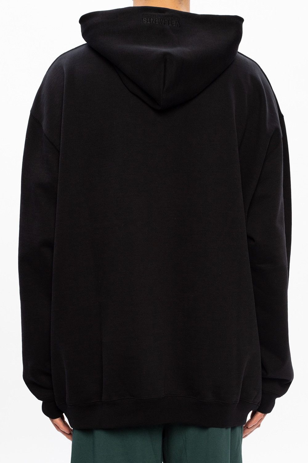Vetements Black Baseball Embroidered Logo Hoodie Size L / US 10 / IT 46 - 5 Thumbnail