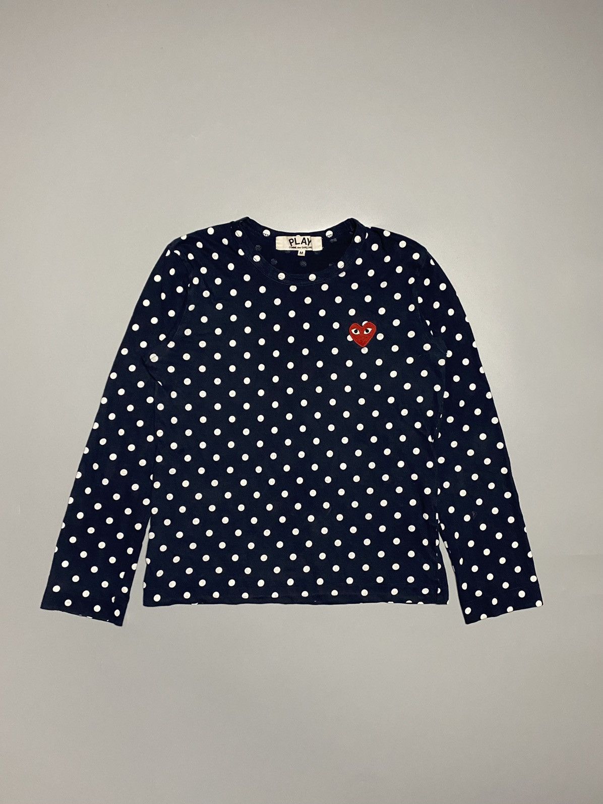 PLAY polka dot longsleeve women Comme des garçons vintage