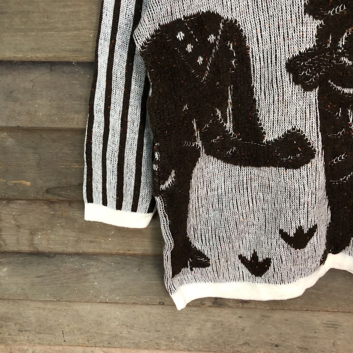 Homespun Knitwear Rauf Panshe japan cat art knitwear Brown #4019 Size L / US 10 / IT 46 - 4 Thumbnail