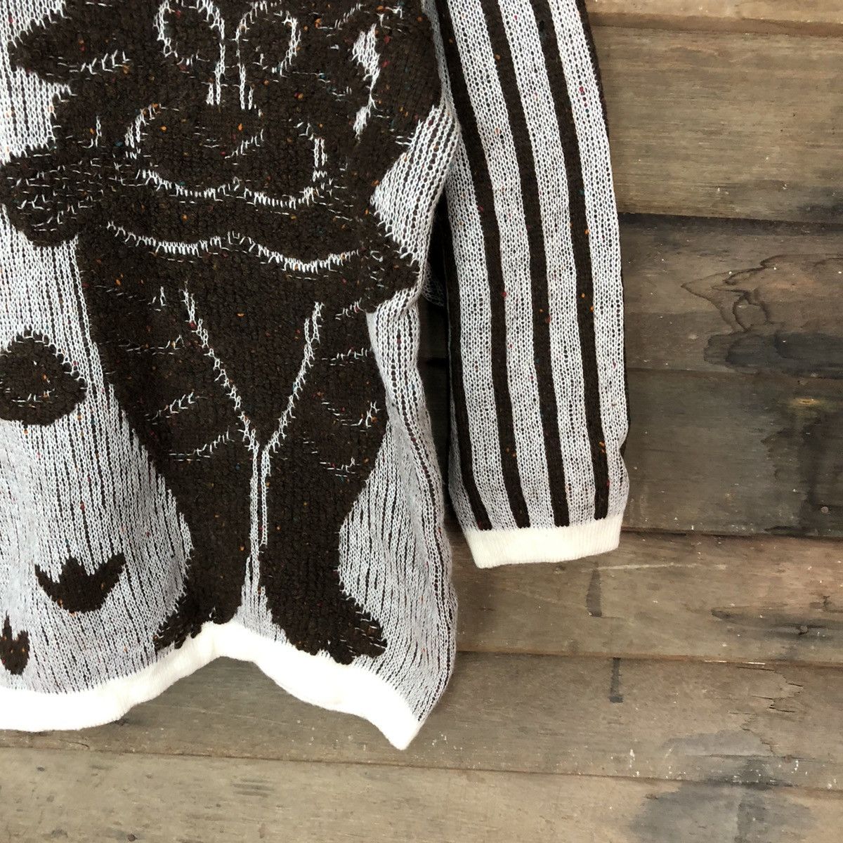 Homespun Knitwear Rauf Panshe japan cat art knitwear Brown #4019 Size L / US 10 / IT 46 - 5 Thumbnail