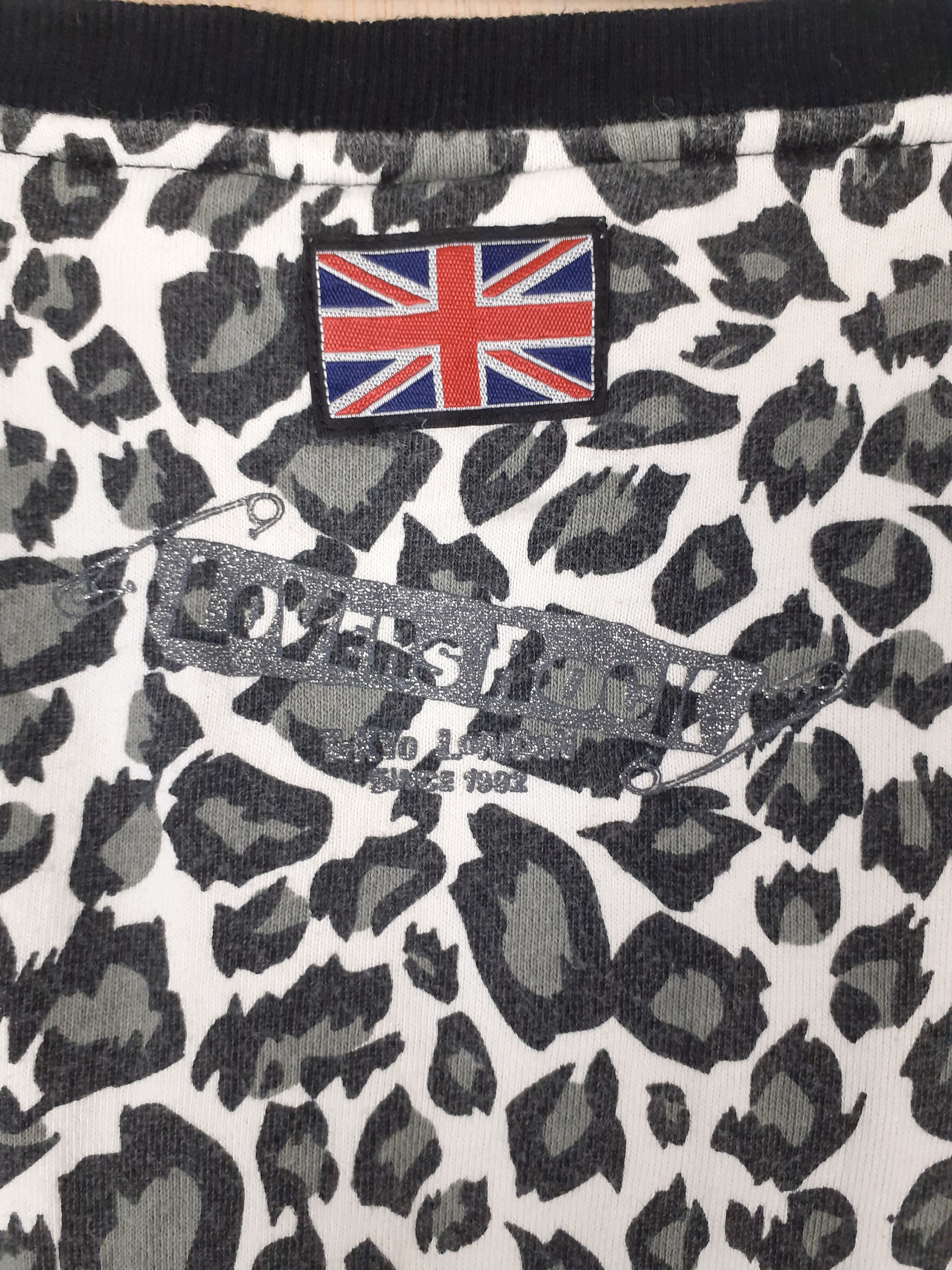 Japanese Brand Super Lovers leopard cheetah art gray shirt #3653 Size M / US 6-8 / IT 42-44 - 9 Thumbnail