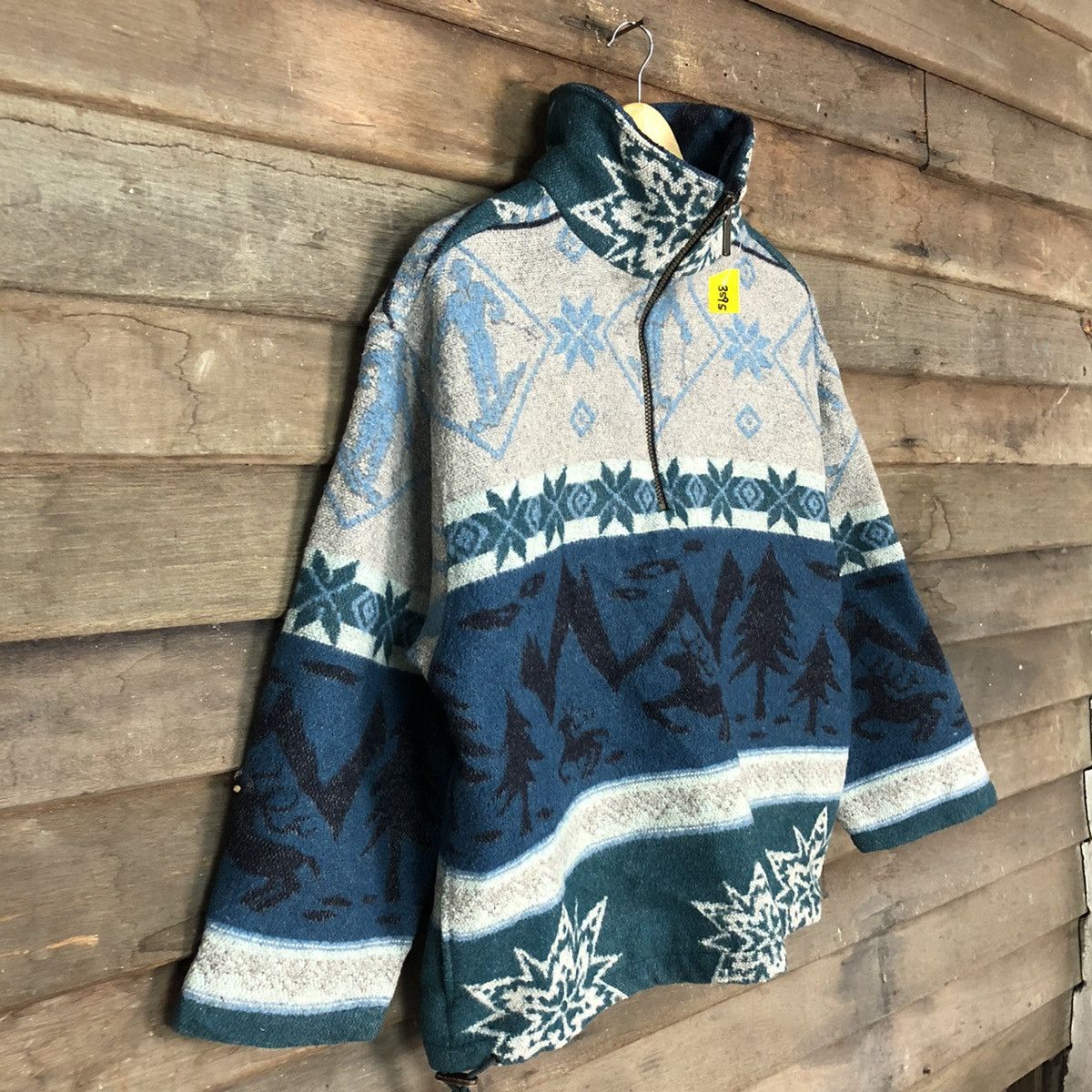 L.L. Bean DL L.L Bean Green art winter sweater vintage #3595 Size US M / EU 48-50 / 2 - 8 Thumbnail