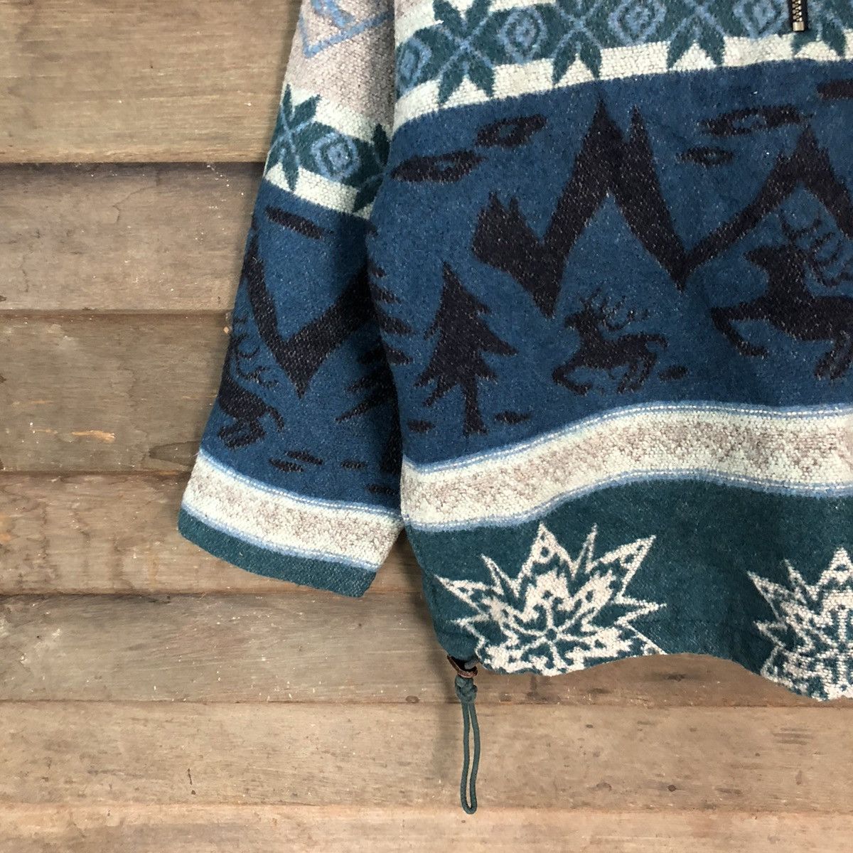 L.L. Bean DL L.L Bean Green art winter sweater vintage #3595 Size US M / EU 48-50 / 2 - 4 Thumbnail