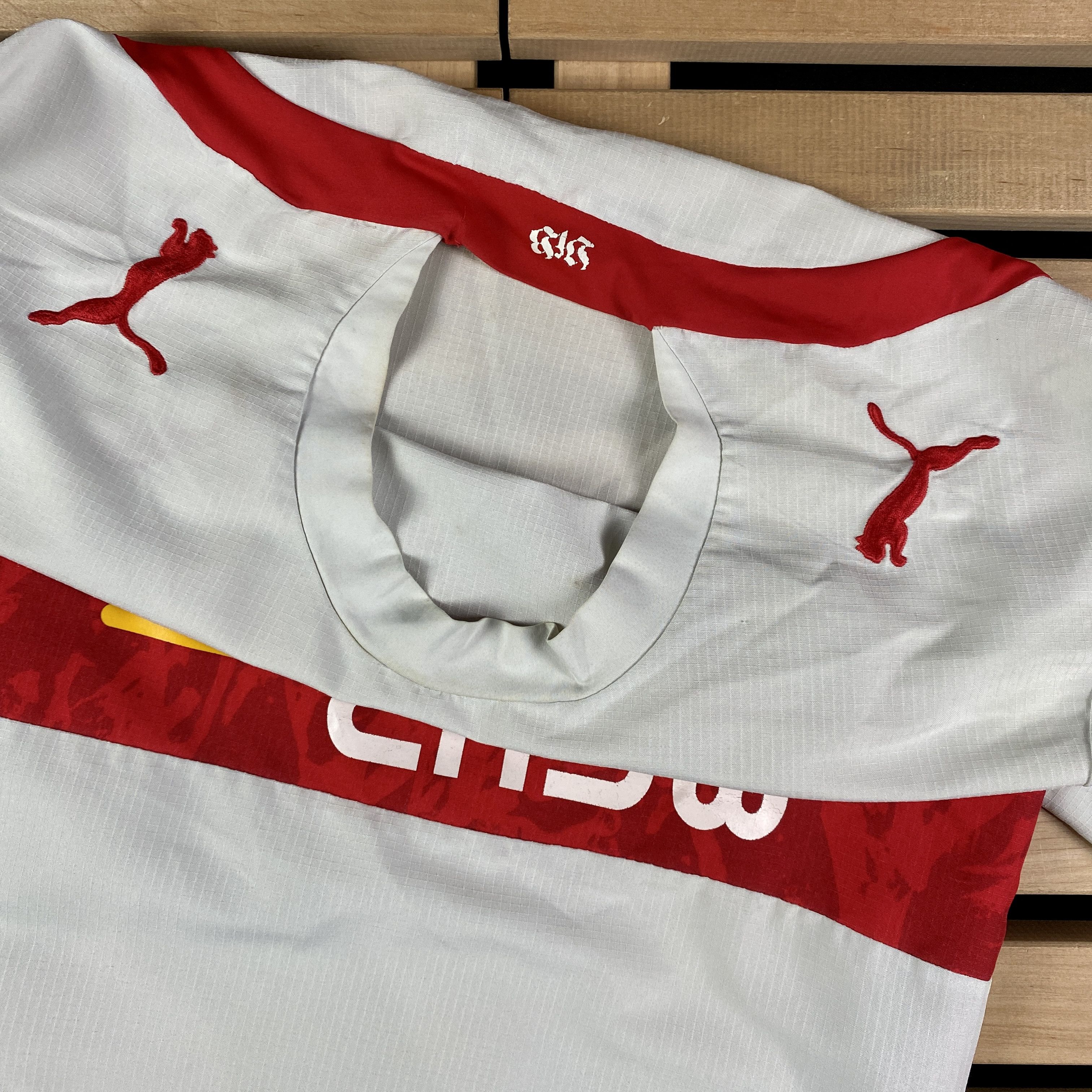 Puma Men’s T-Shirt Jersey Puma Stuttgart Vintage 2007-08 Size S Size US S / EU 44-46 / 1 - 4 Thumbnail