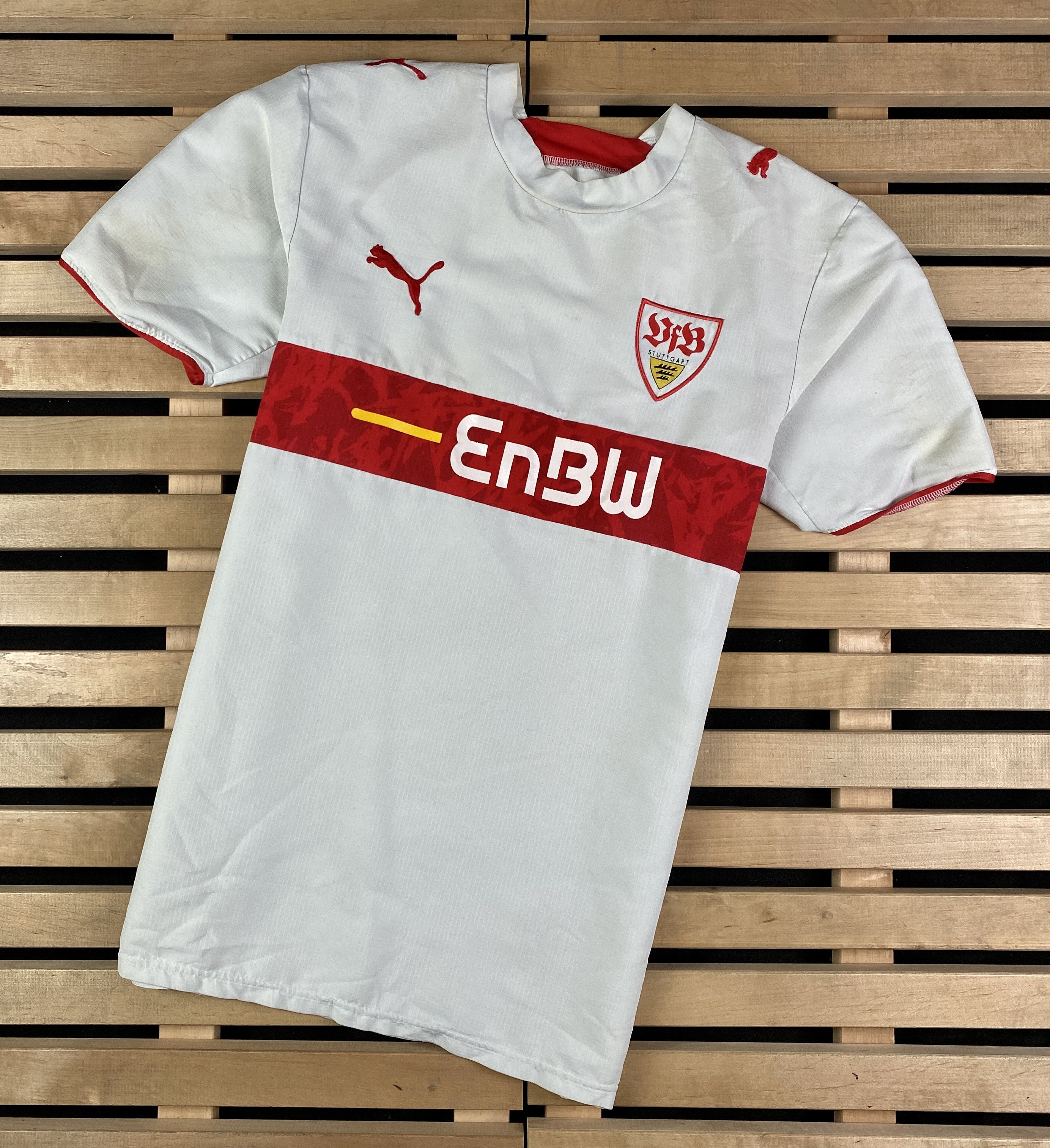 Puma Men’s T-Shirt Jersey Puma Stuttgart Vintage 2007-08 Size S Size US S / EU 44-46 / 1 - 1 Thumbnail