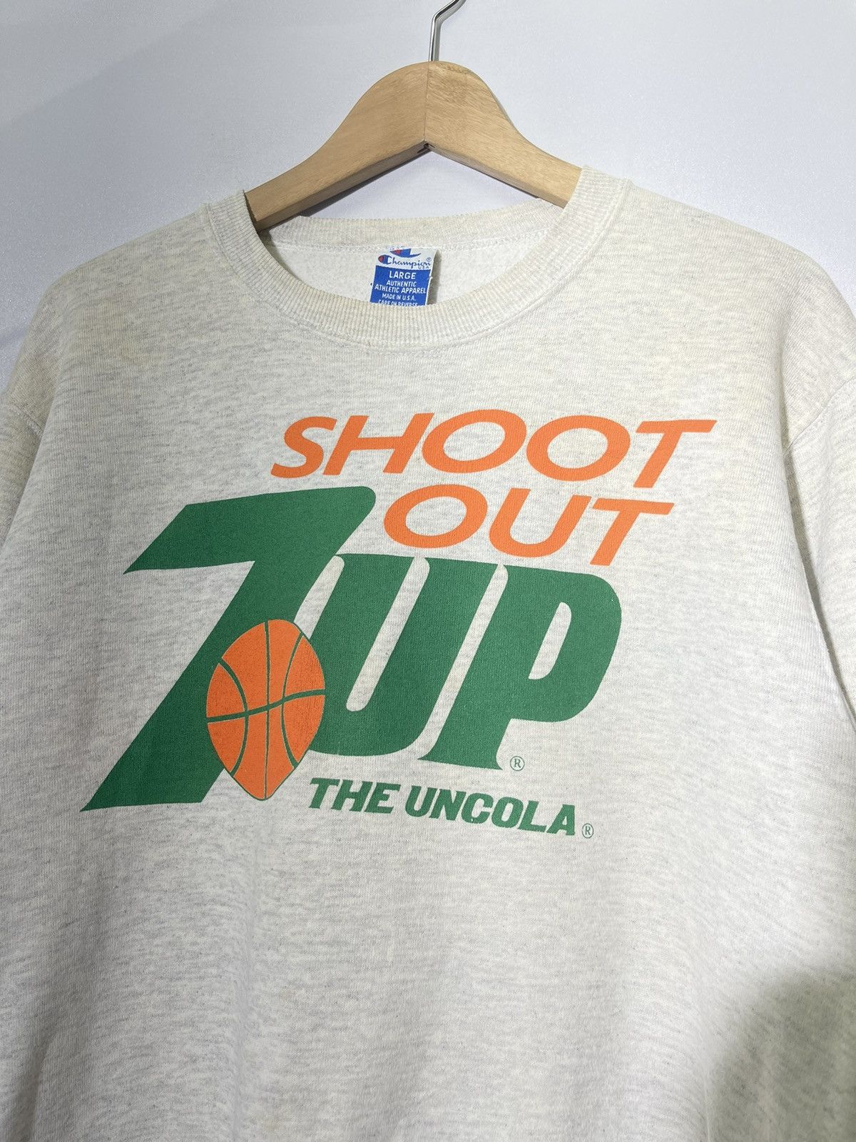 Champion VINTAGE 90’s CHAMPION 7-UP SHOOT OUT PROMO SWEATSHIRT Size US L / EU 52-54 / 3 - 3 Thumbnail