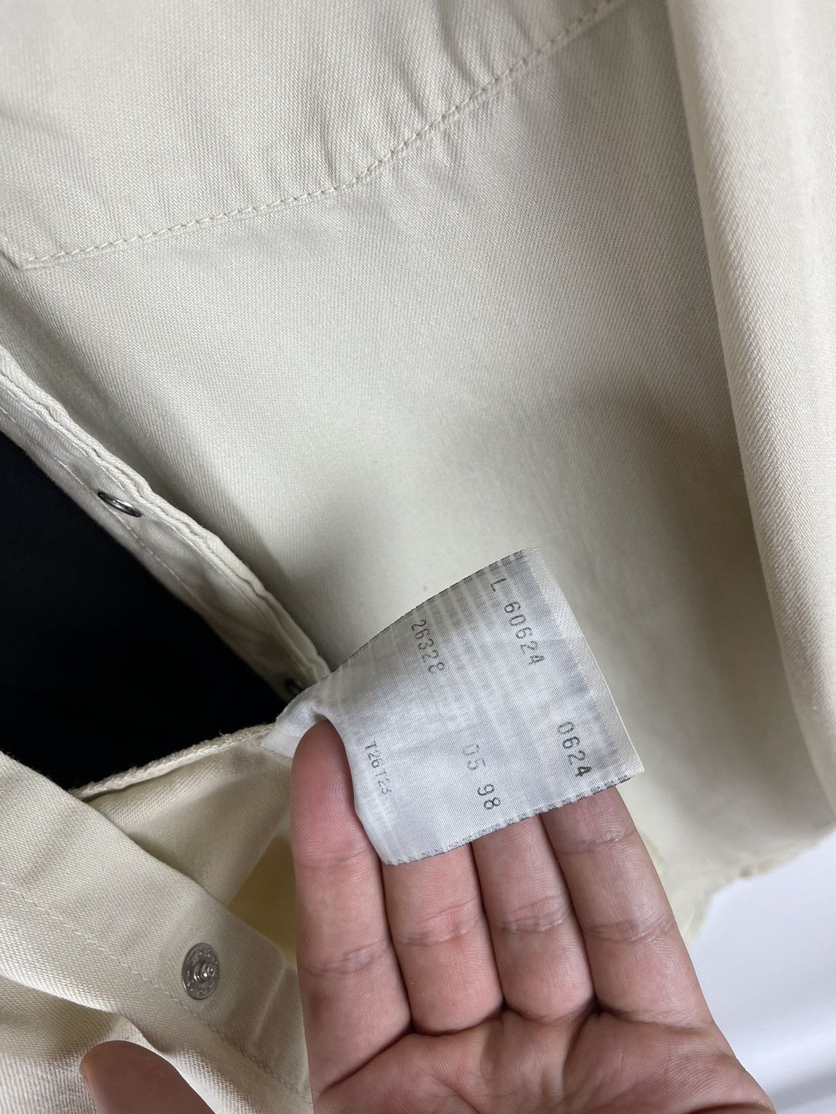 Levi's Levi’s vintage 90s beige long sleeve denim shirt button up Size US L / EU 52-54 / 3 - 8 Thumbnail