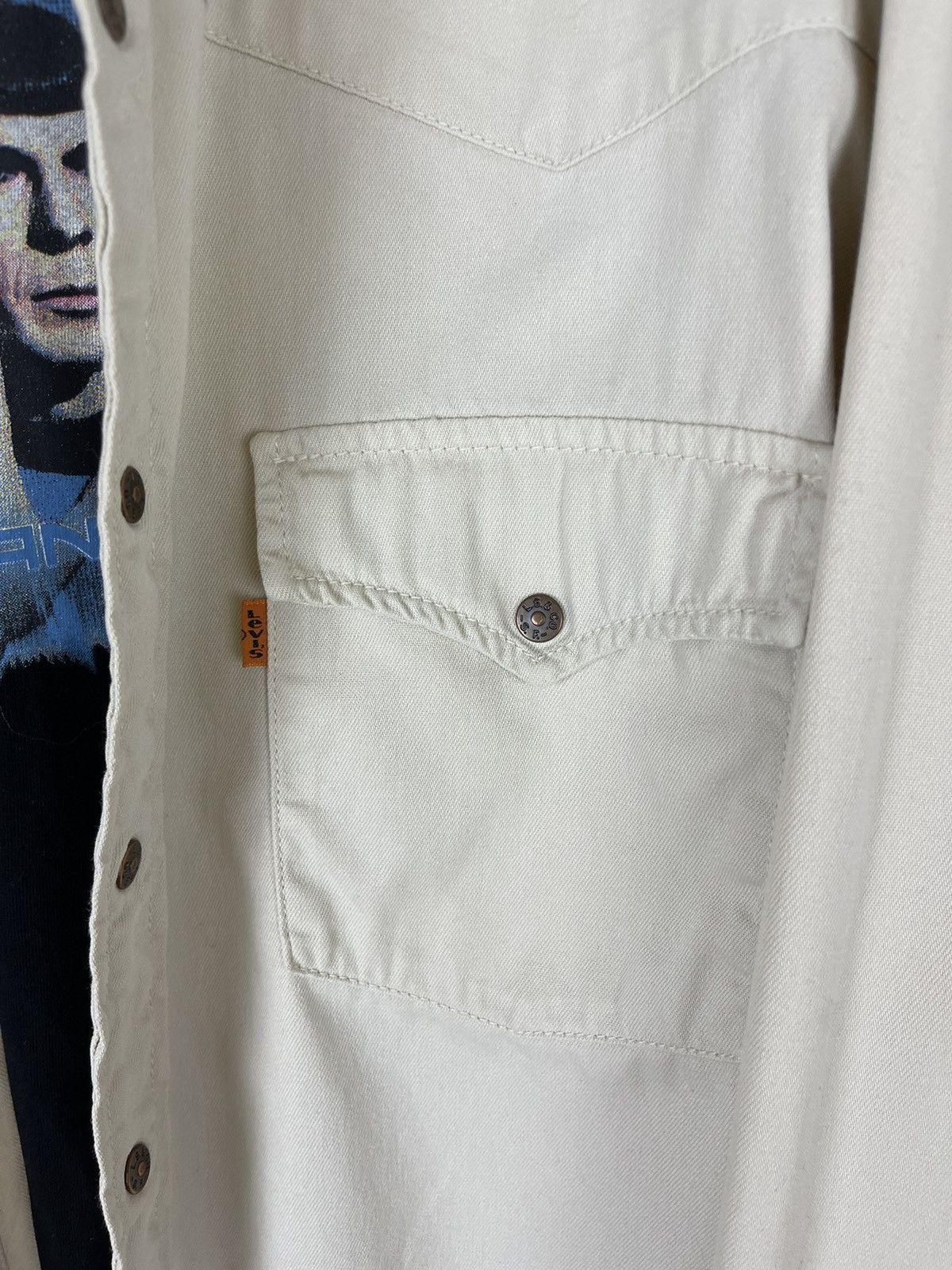 Levi's Levi’s vintage 90s beige long sleeve denim shirt button up Size US L / EU 52-54 / 3 - 5 Thumbnail