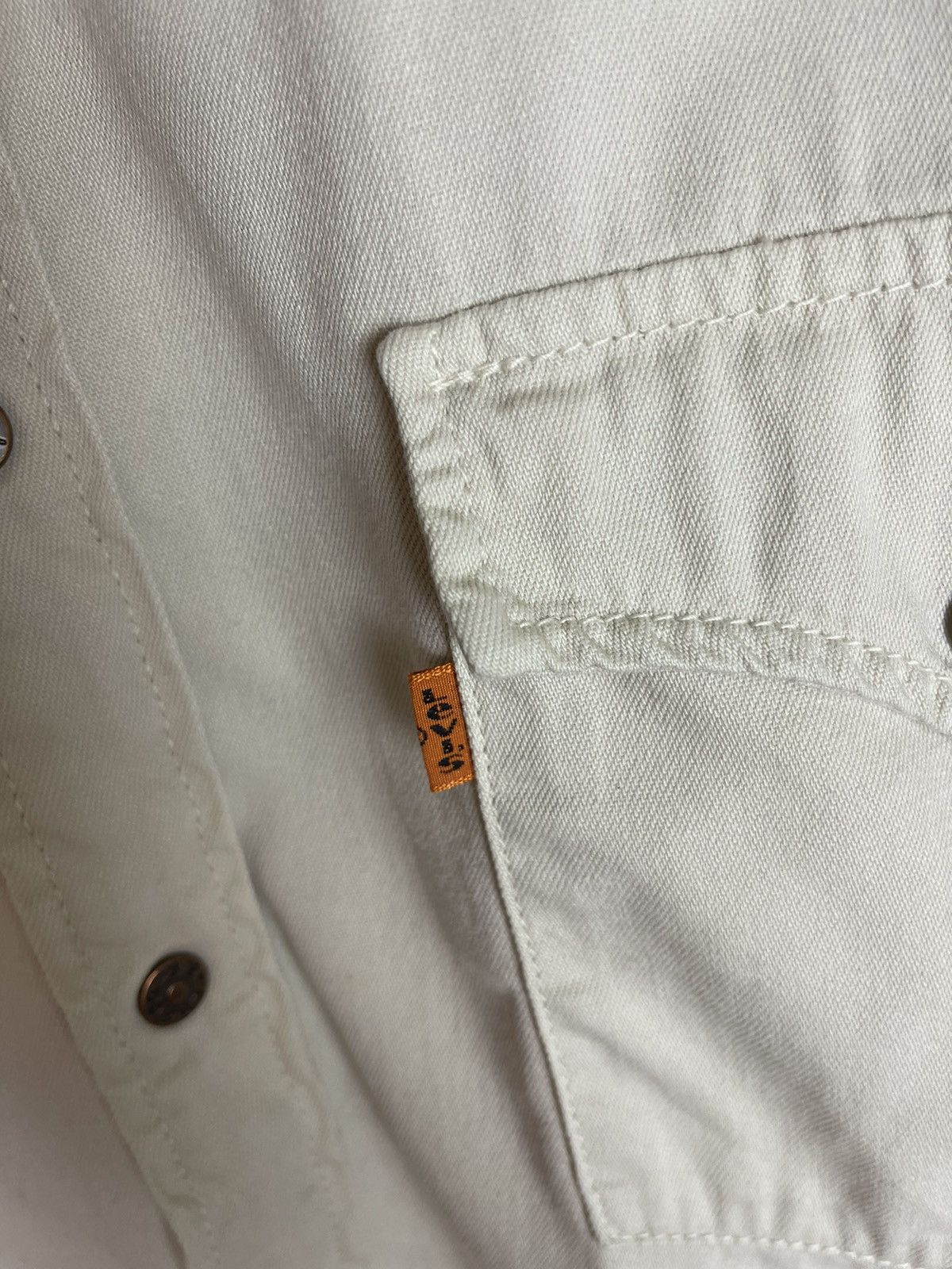 Levi's Levi’s vintage 90s beige long sleeve denim shirt button up Size US L / EU 52-54 / 3 - 12 Thumbnail