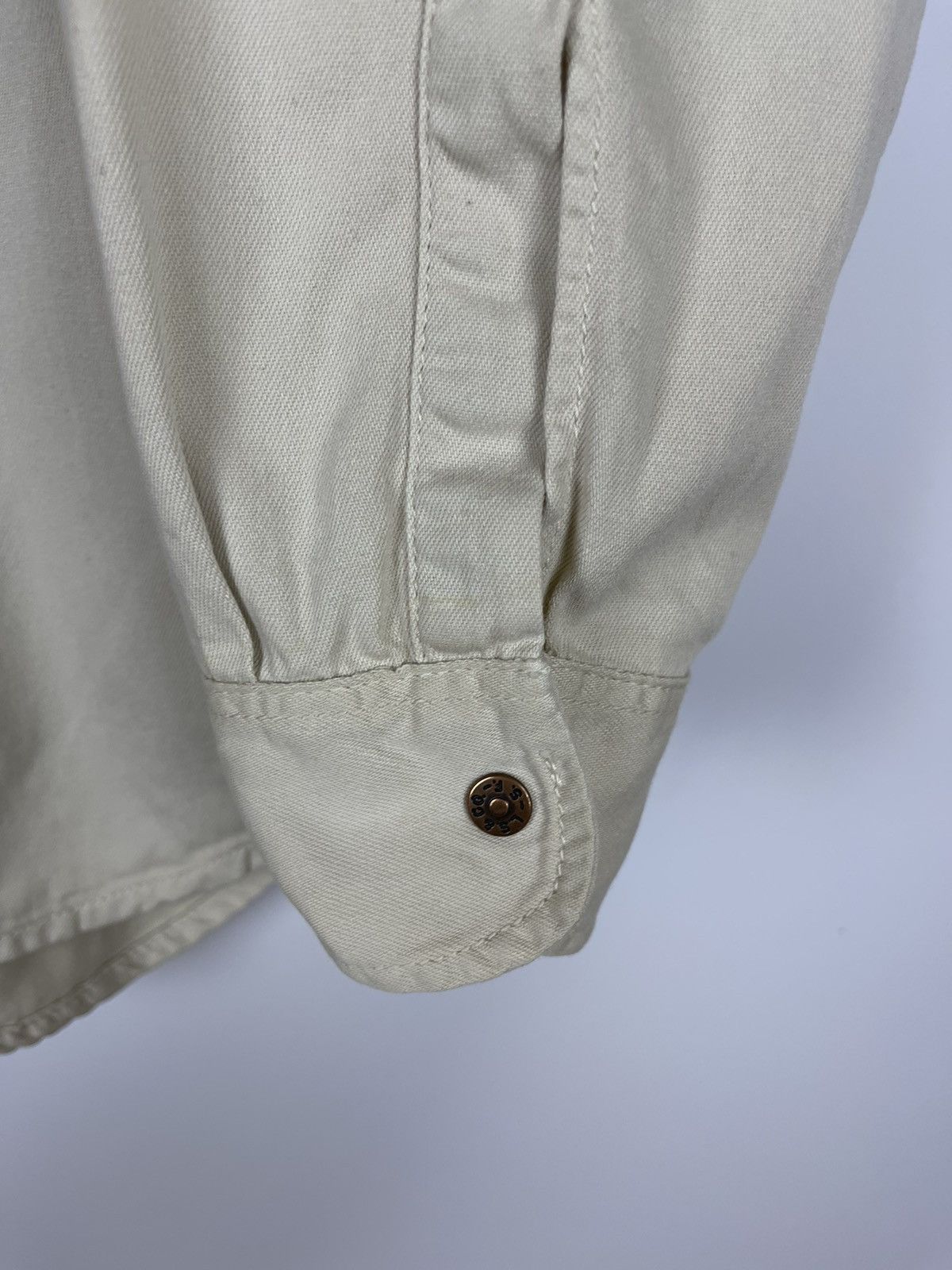 Levi's Levi’s vintage 90s beige long sleeve denim shirt button up Size US L / EU 52-54 / 3 - 6 Thumbnail