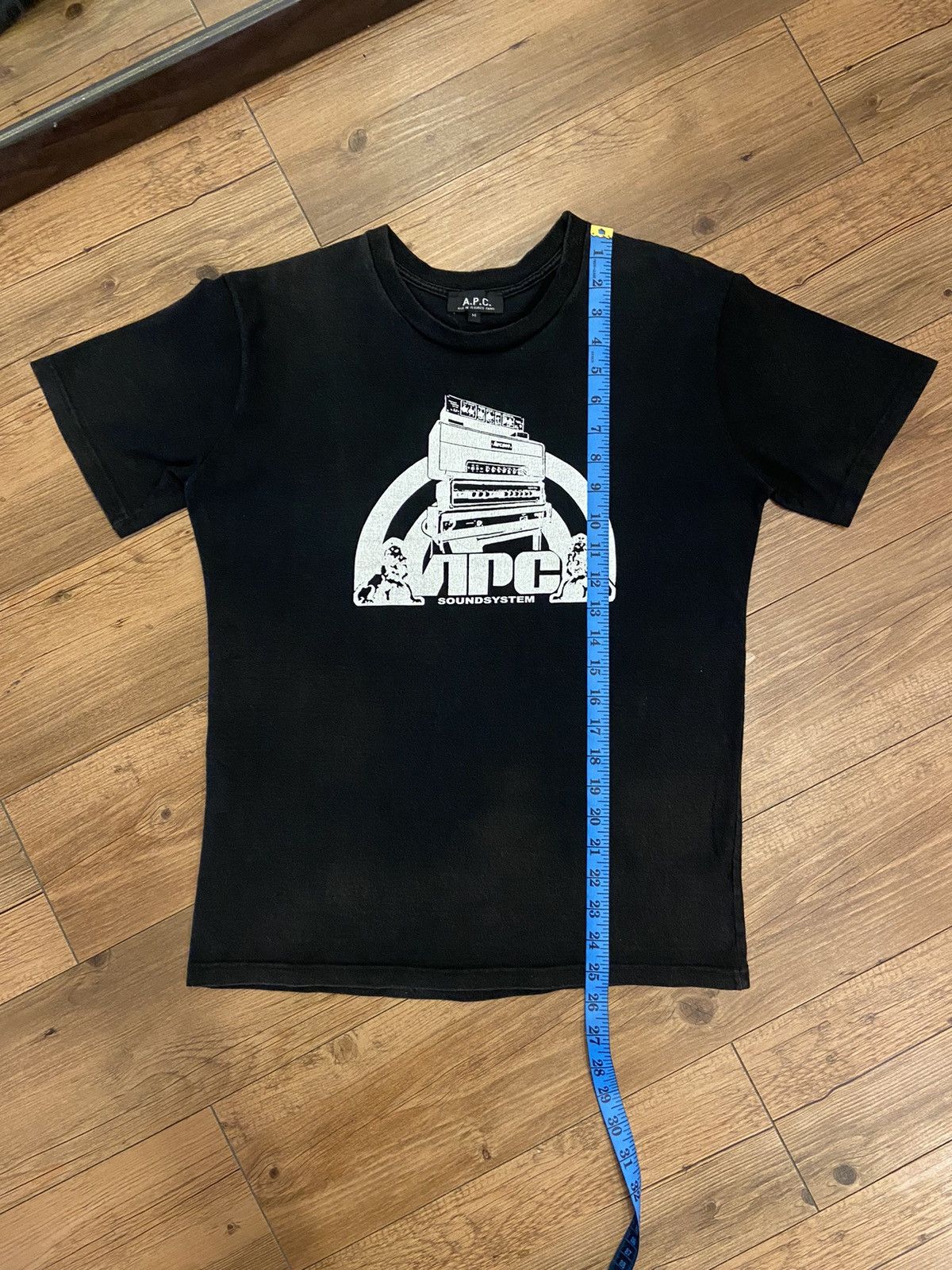 A.P.C. × Designer A.P.C. Soundsystem Logo Tshirt Size M / US 6-8 / IT 42-44 - 11 Thumbnail
