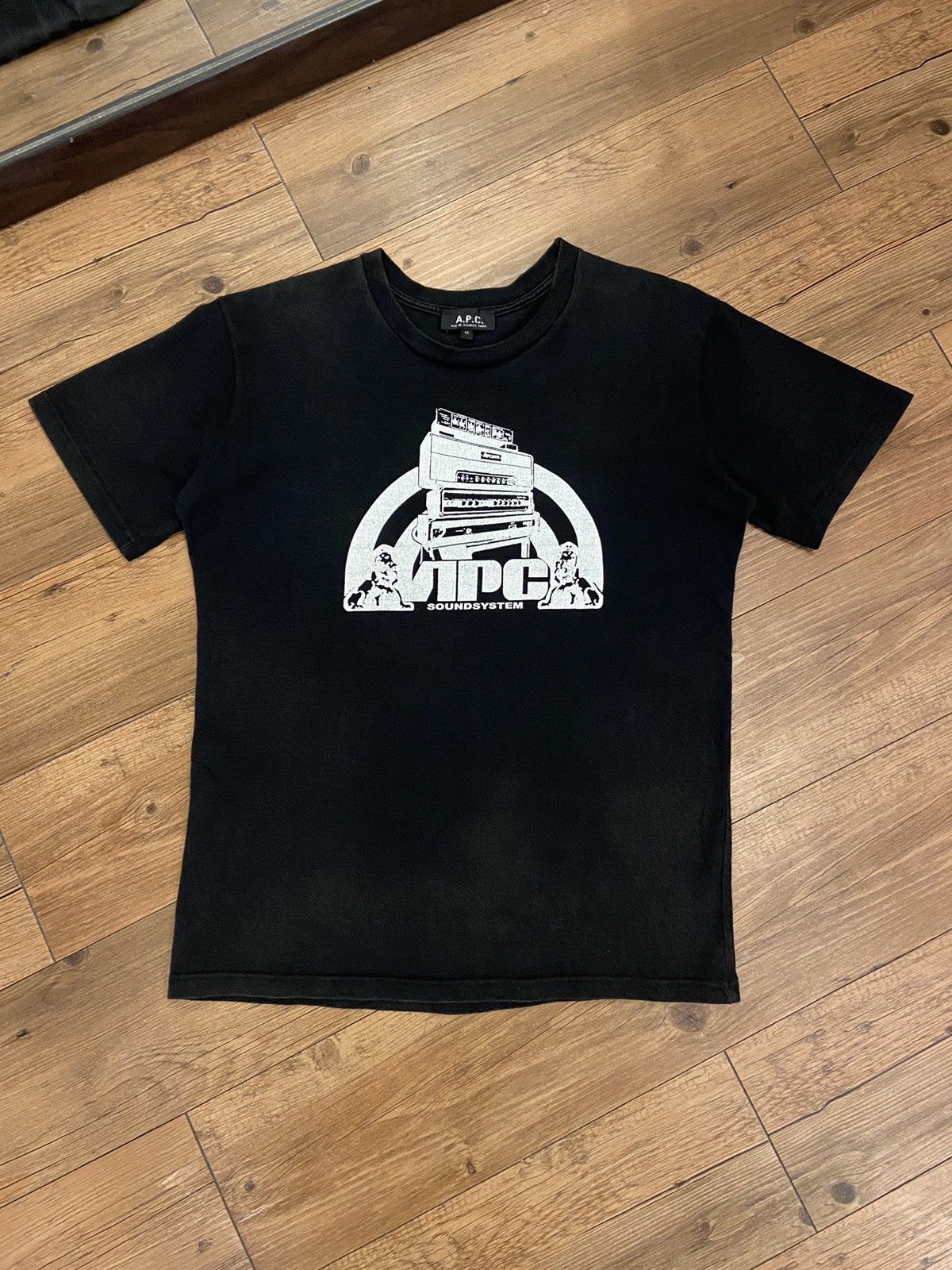 A.P.C. × Designer A.P.C. Soundsystem Logo Tshirt Size M / US 6-8 / IT 42-44 - 2 Thumbnail