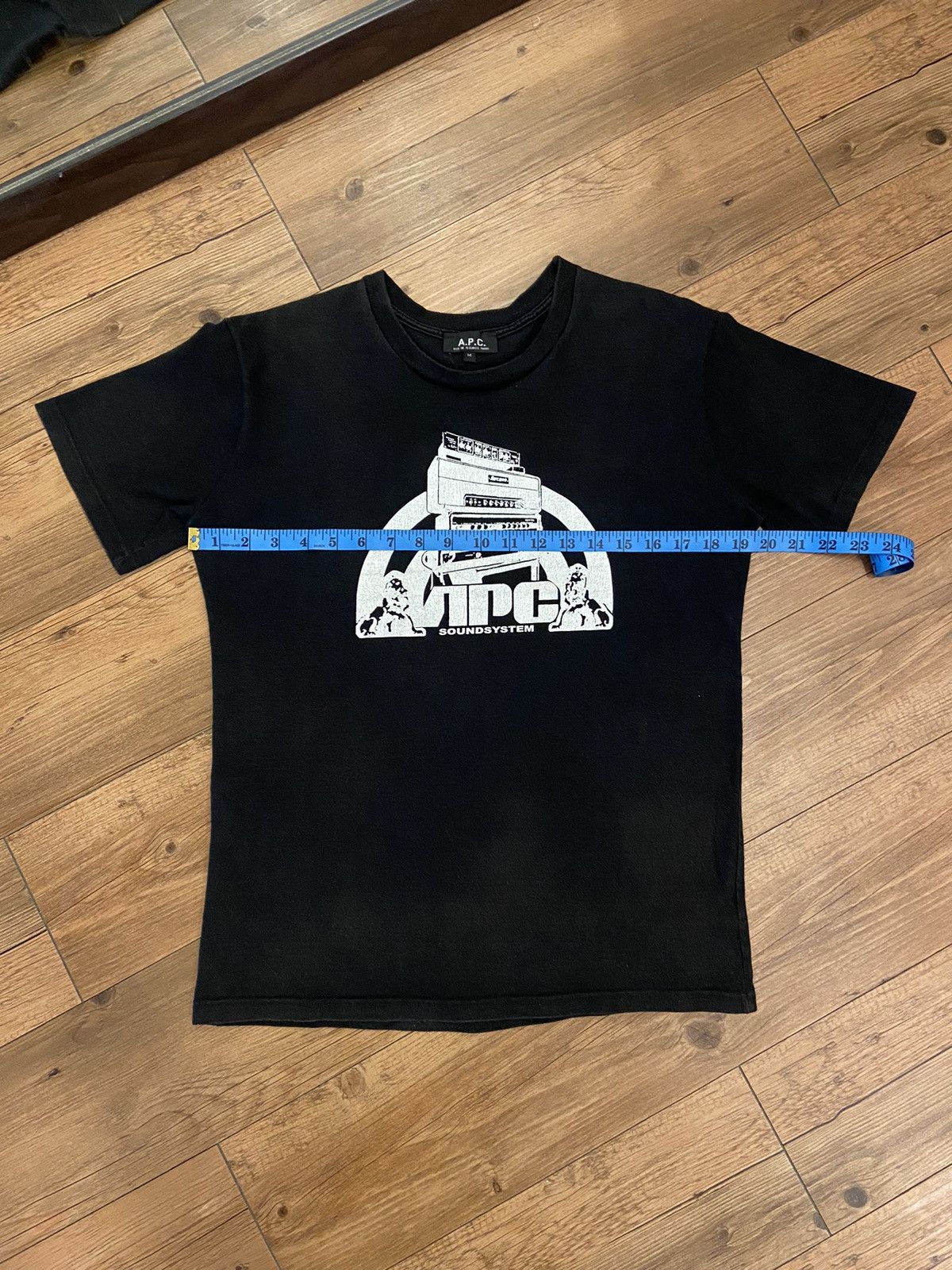 A.P.C. × Designer A.P.C. Soundsystem Logo Tshirt Size M / US 6-8 / IT 42-44 - 9 Thumbnail