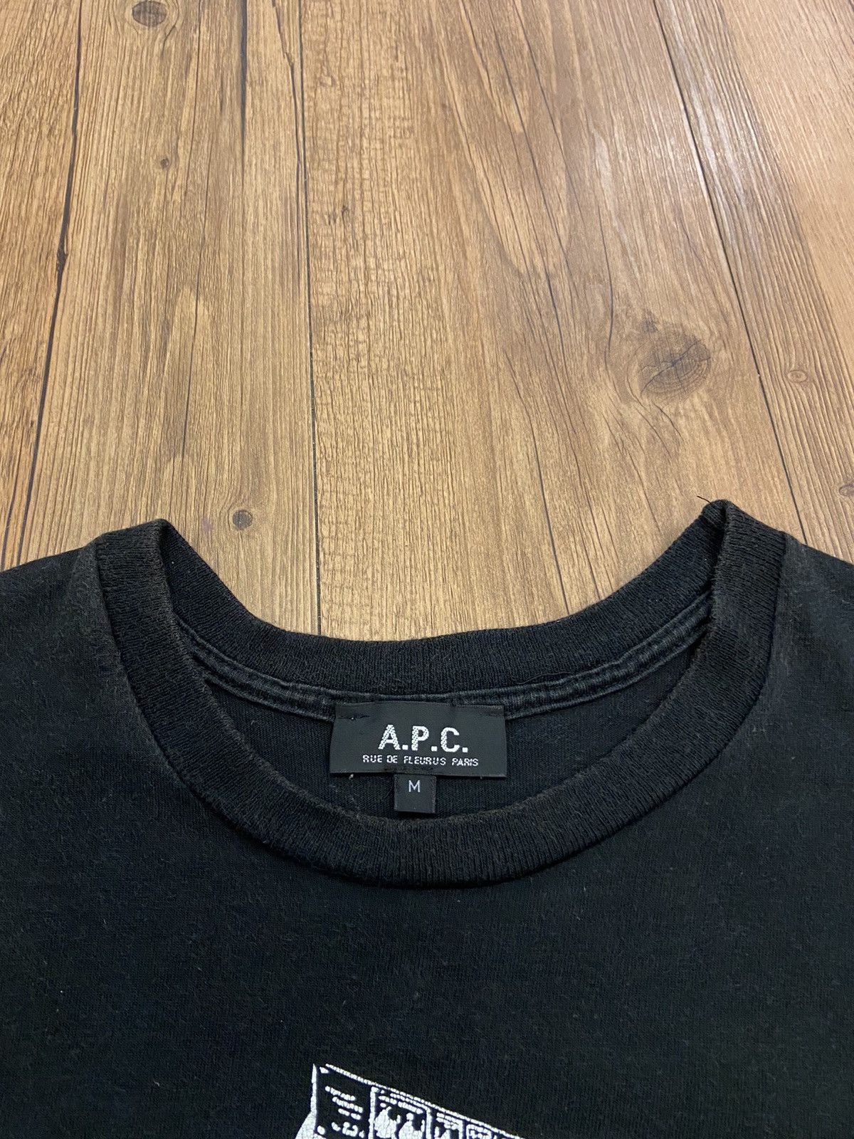 A.P.C. × Designer A.P.C. Soundsystem Logo Tshirt Size M / US 6-8 / IT 42-44 - 4 Thumbnail