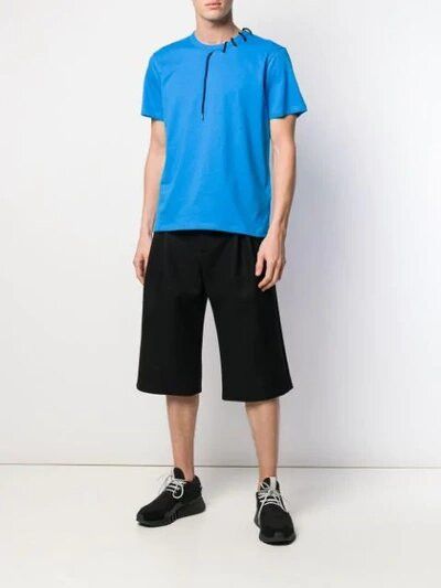 Craig Green CRAIG GREEN Laced Neck T-Shirt Tee Blue Size US M / EU 48-50 / 2 - 11 Thumbnail