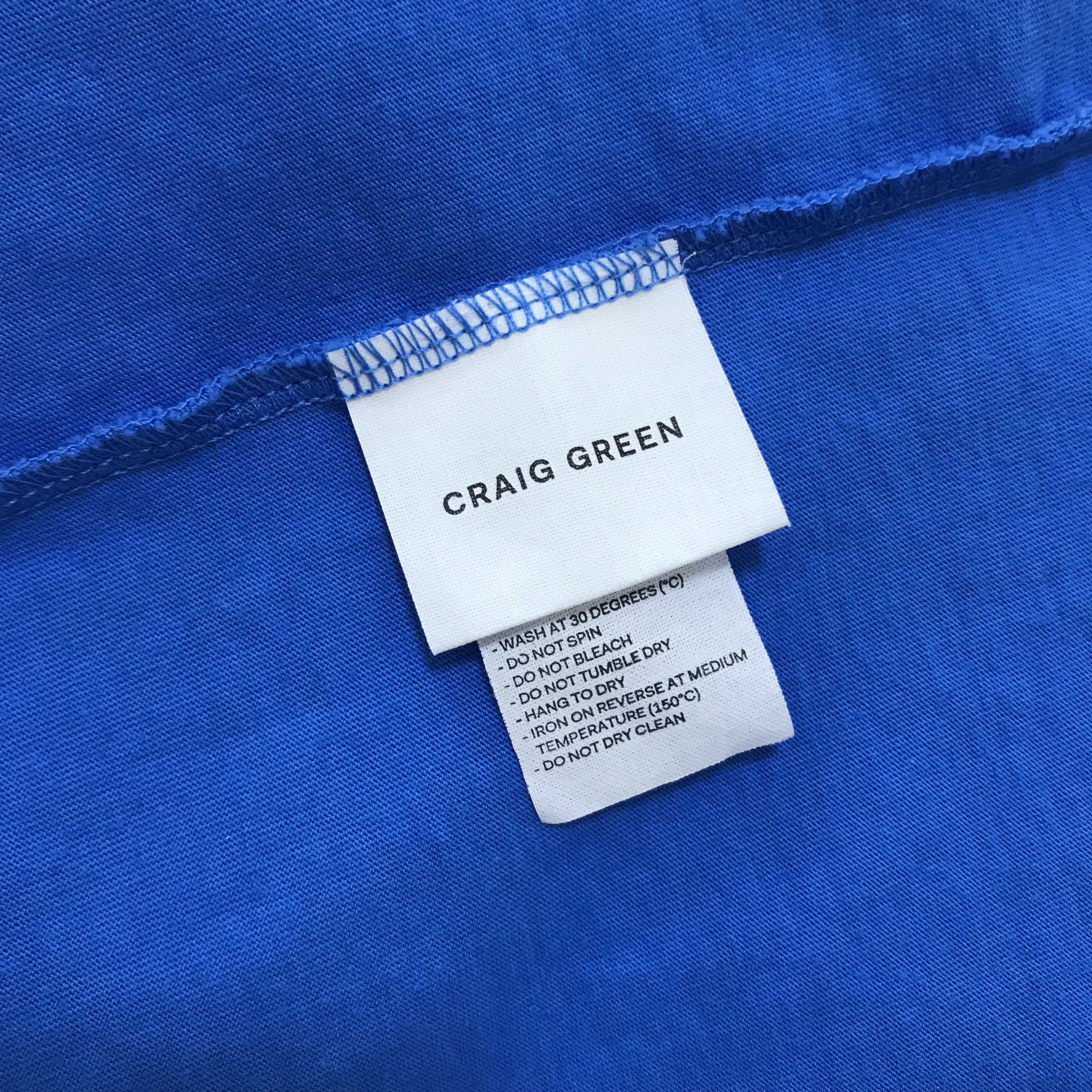 Craig Green CRAIG GREEN Laced Neck T-Shirt Tee Blue Size US M / EU 48-50 / 2 - 6 Thumbnail